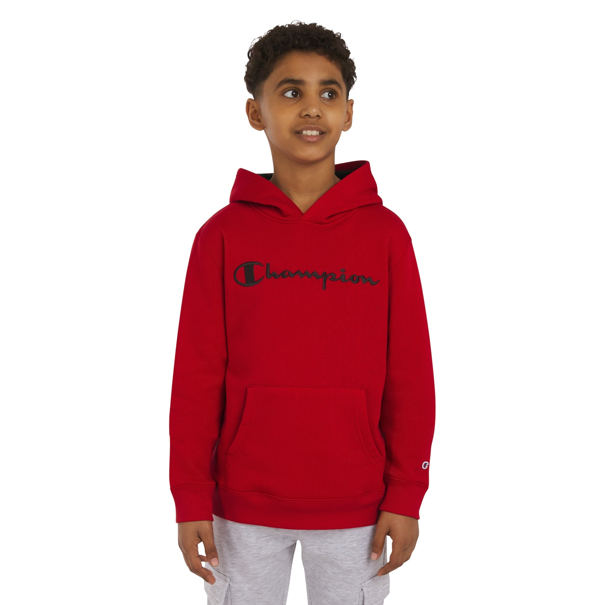 Signature Pop Color Embroidery Hoodie