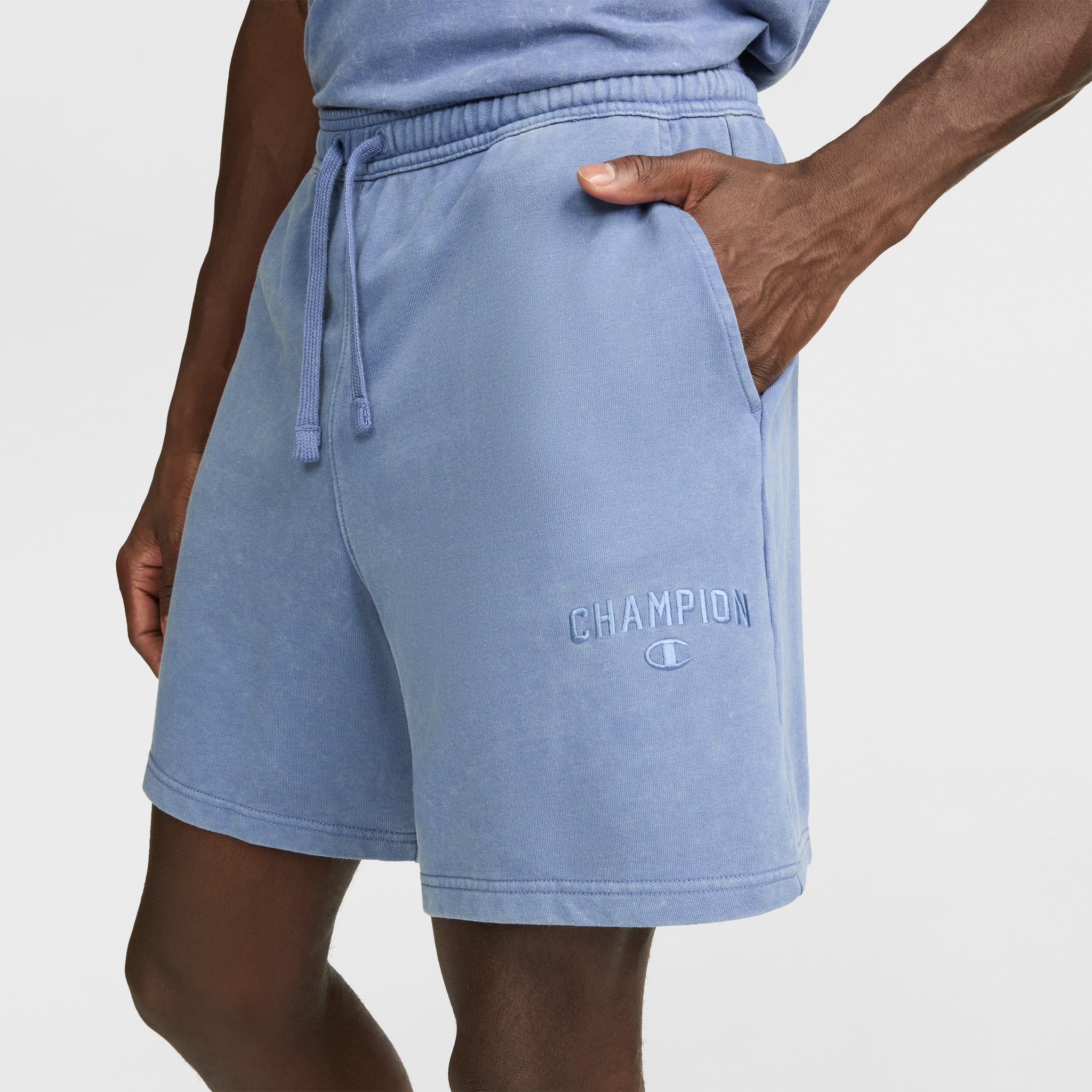 7 Vintage Wash Lightweight Fleece Shorts - Image 3
