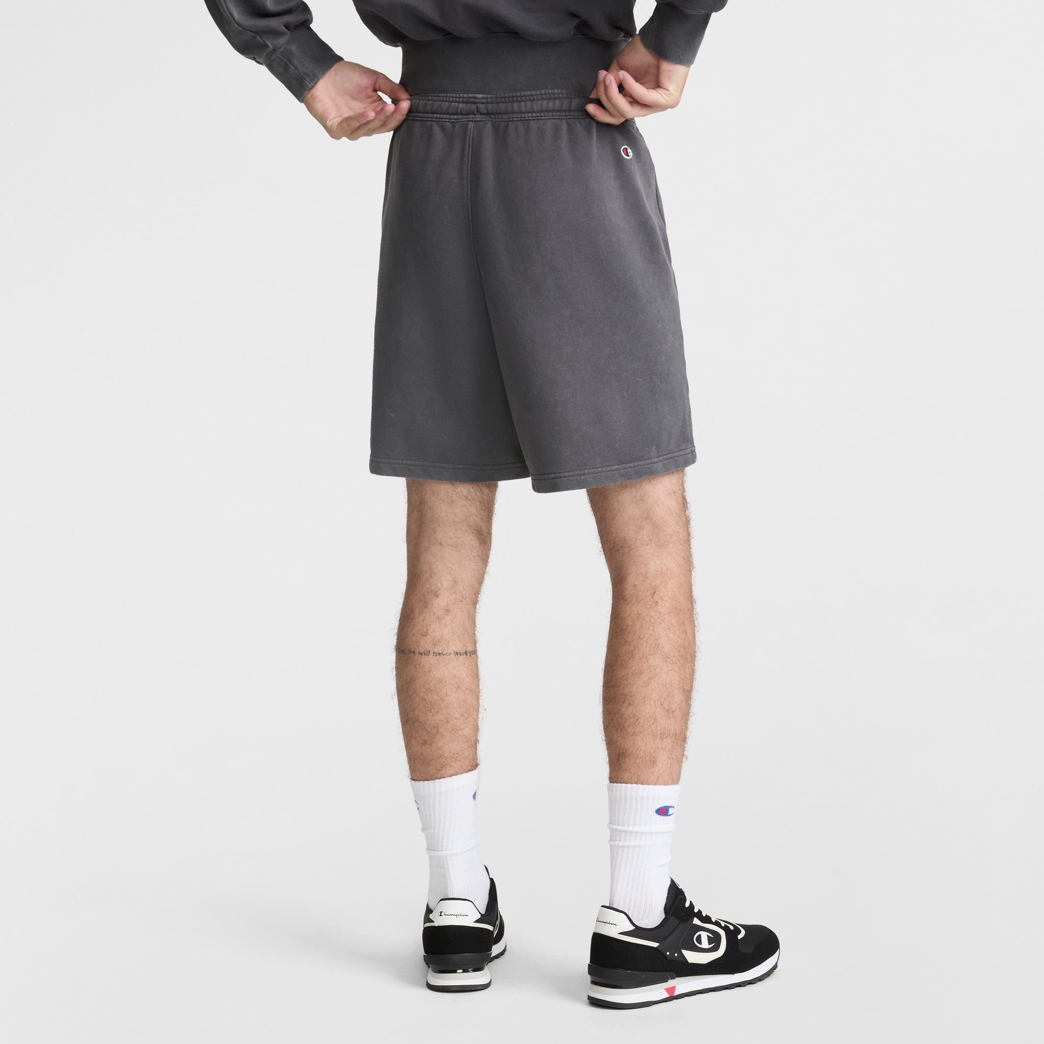 7 Vintage Wash Lightweight Fleece Shorts - Image 2