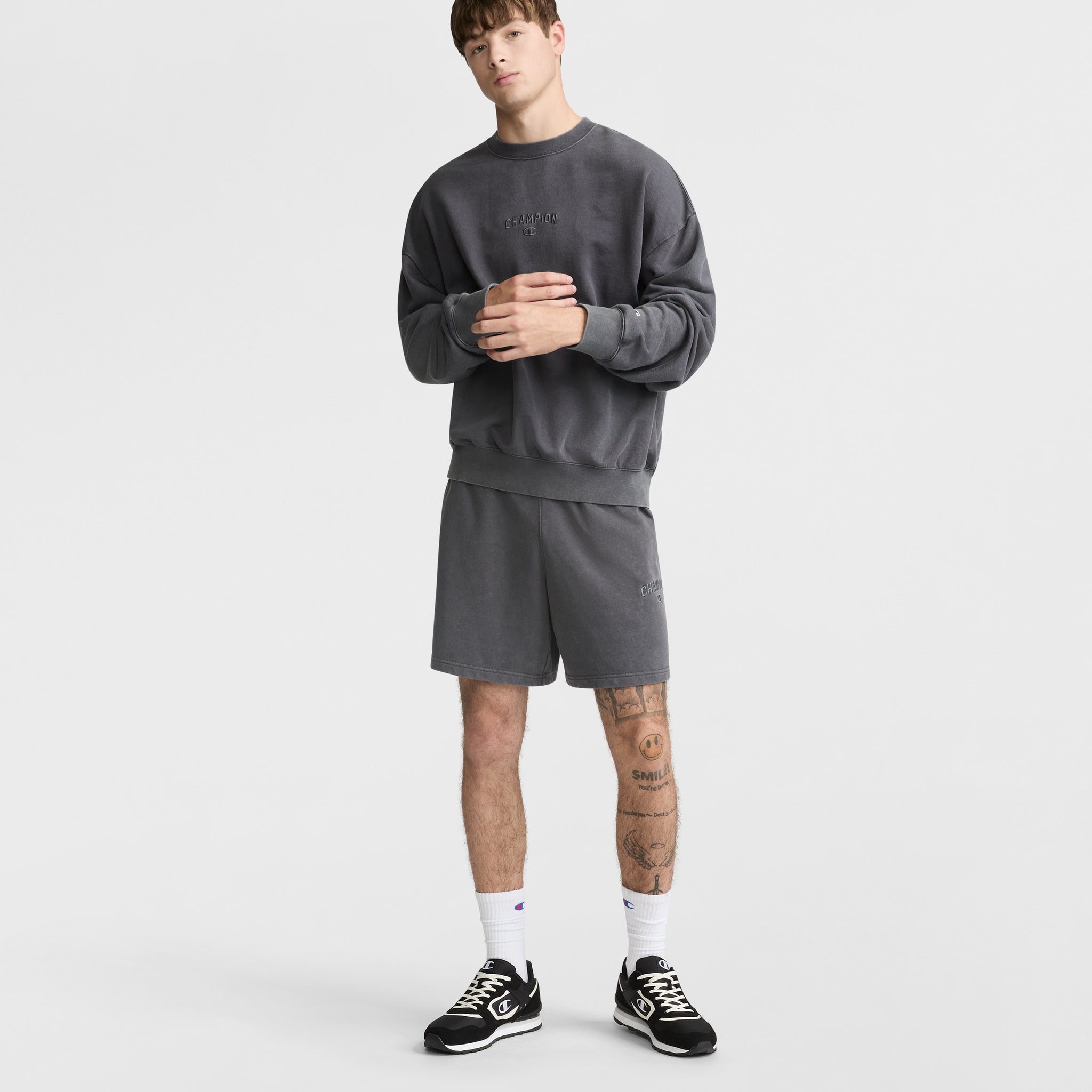 7 Vintage Wash Lightweight Fleece Shorts - Image 4