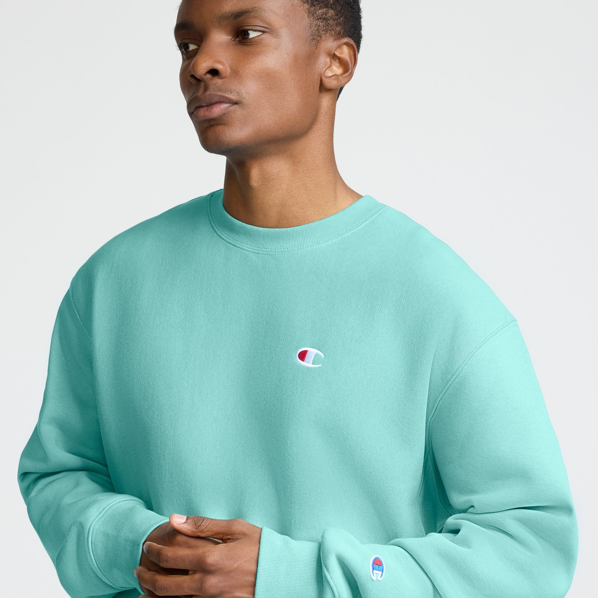 Reverse Weave Crewneck Sweatshirt. C Logo - Image 3