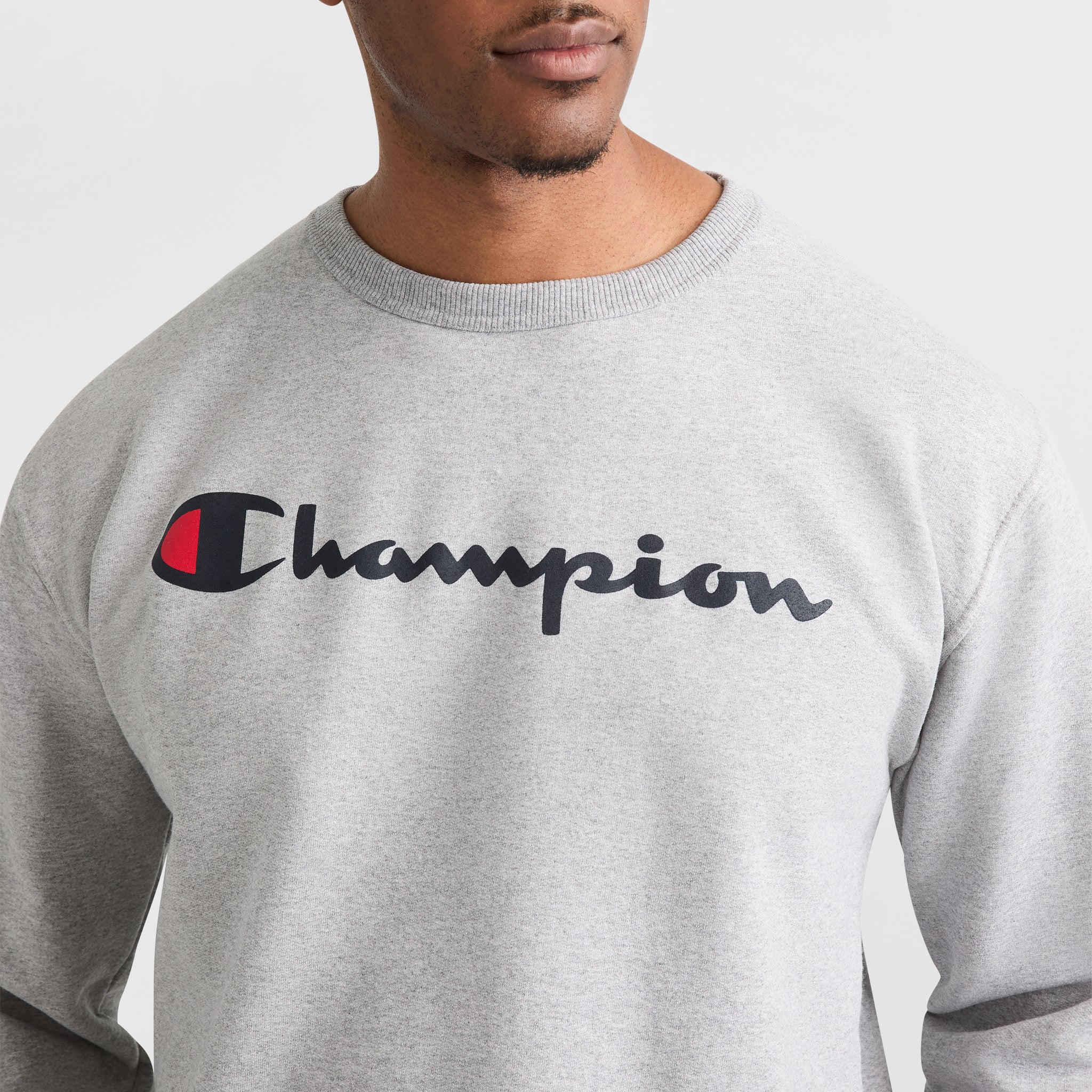 Powerblend Crewneck Sweatshirt. Script Logo - Big & Tall - Image 3