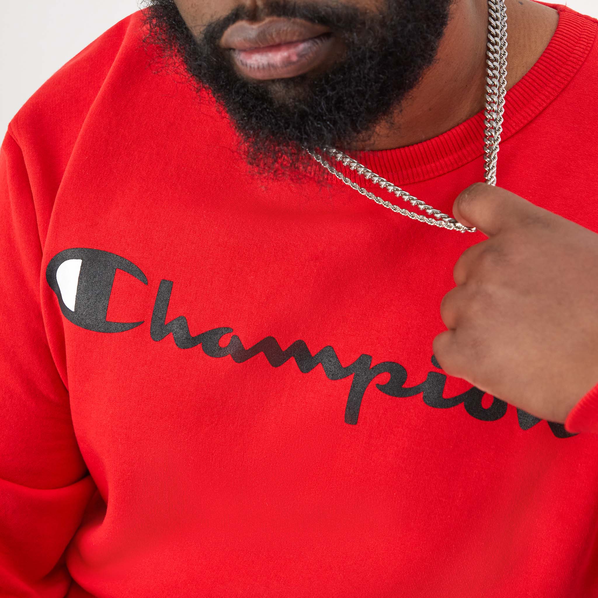 Powerblend Crewneck Sweatshirt. Script Logo - Big & Tall - Image 4