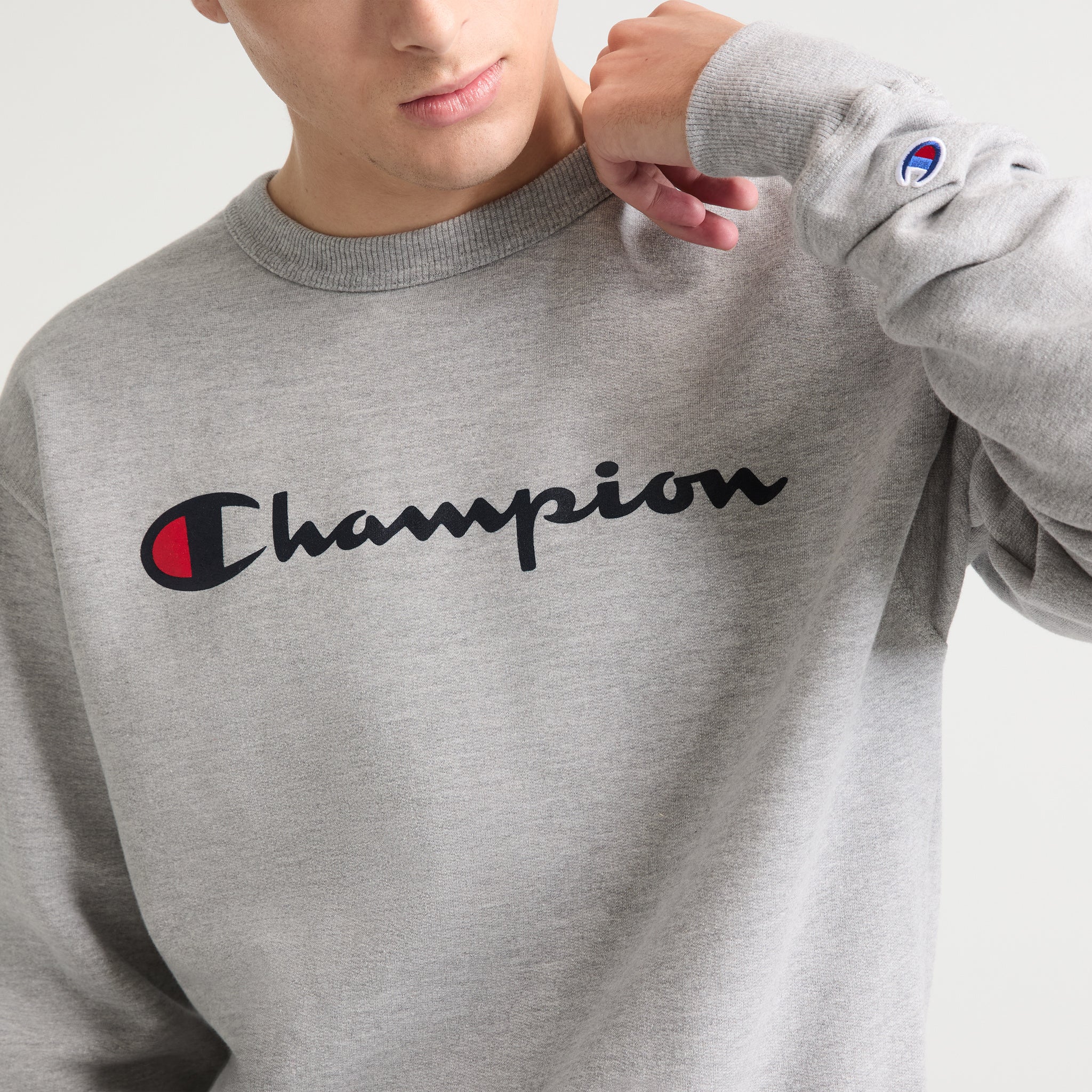 Powerblend Crewneck Sweatshirt. Classic Script Logo - Image 3