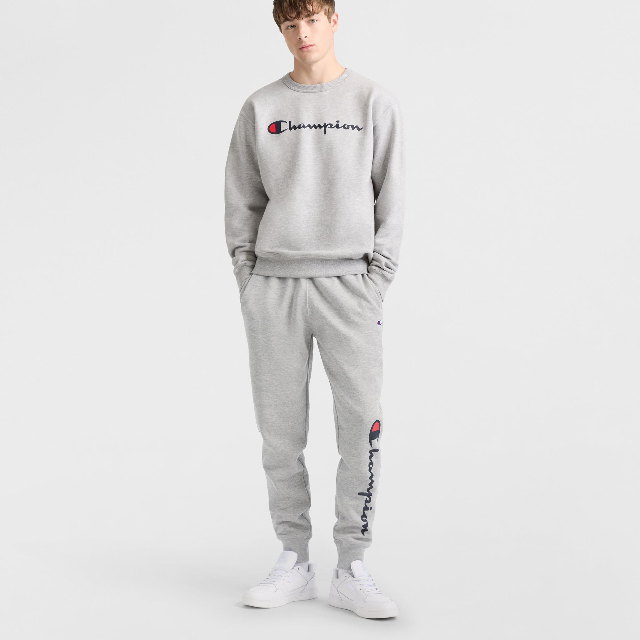 Powerblend Crewneck Sweatshirt. Classic Script Logo - Image 4