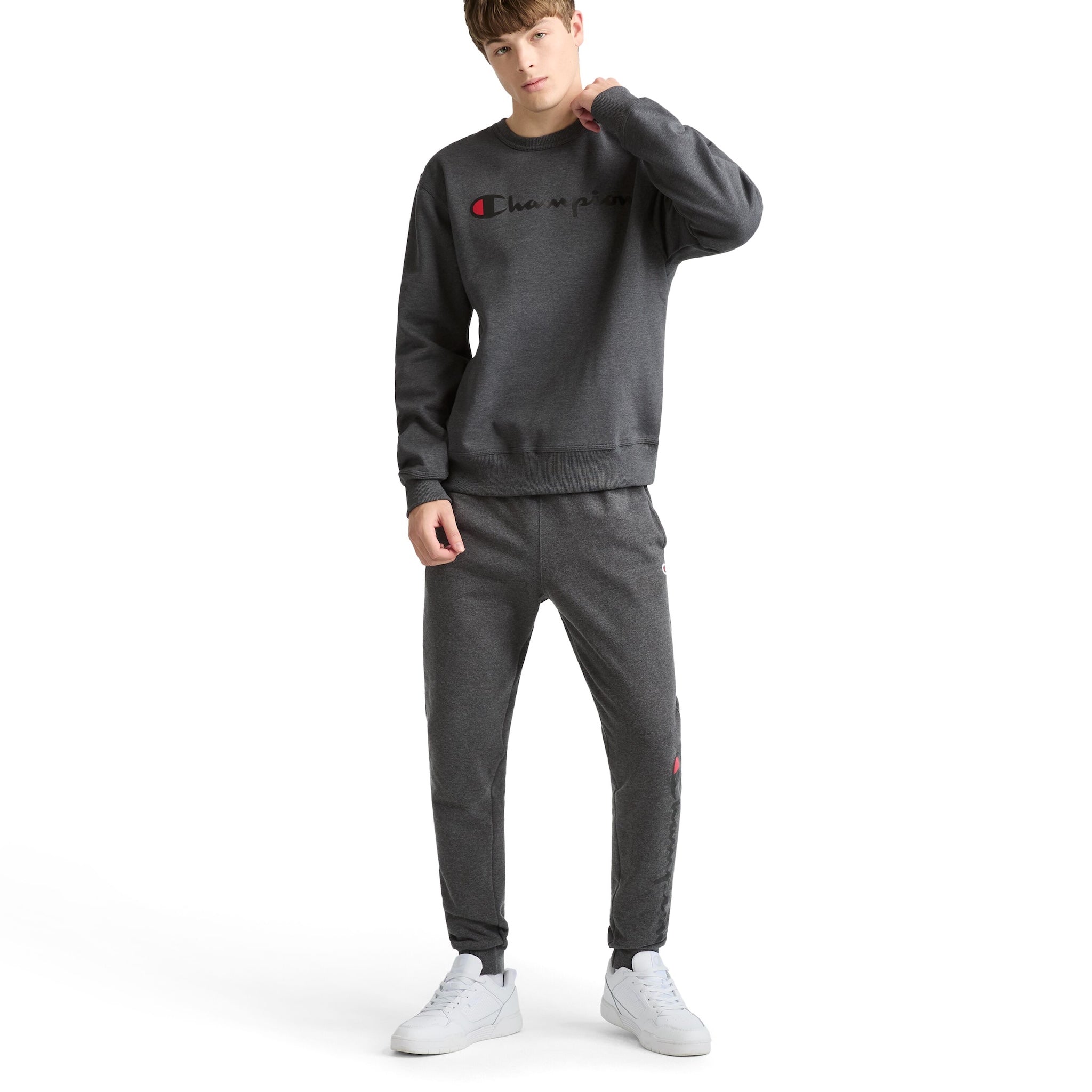 Powerblend Crewneck Sweatshirt. Classic Script Logo - Image 4