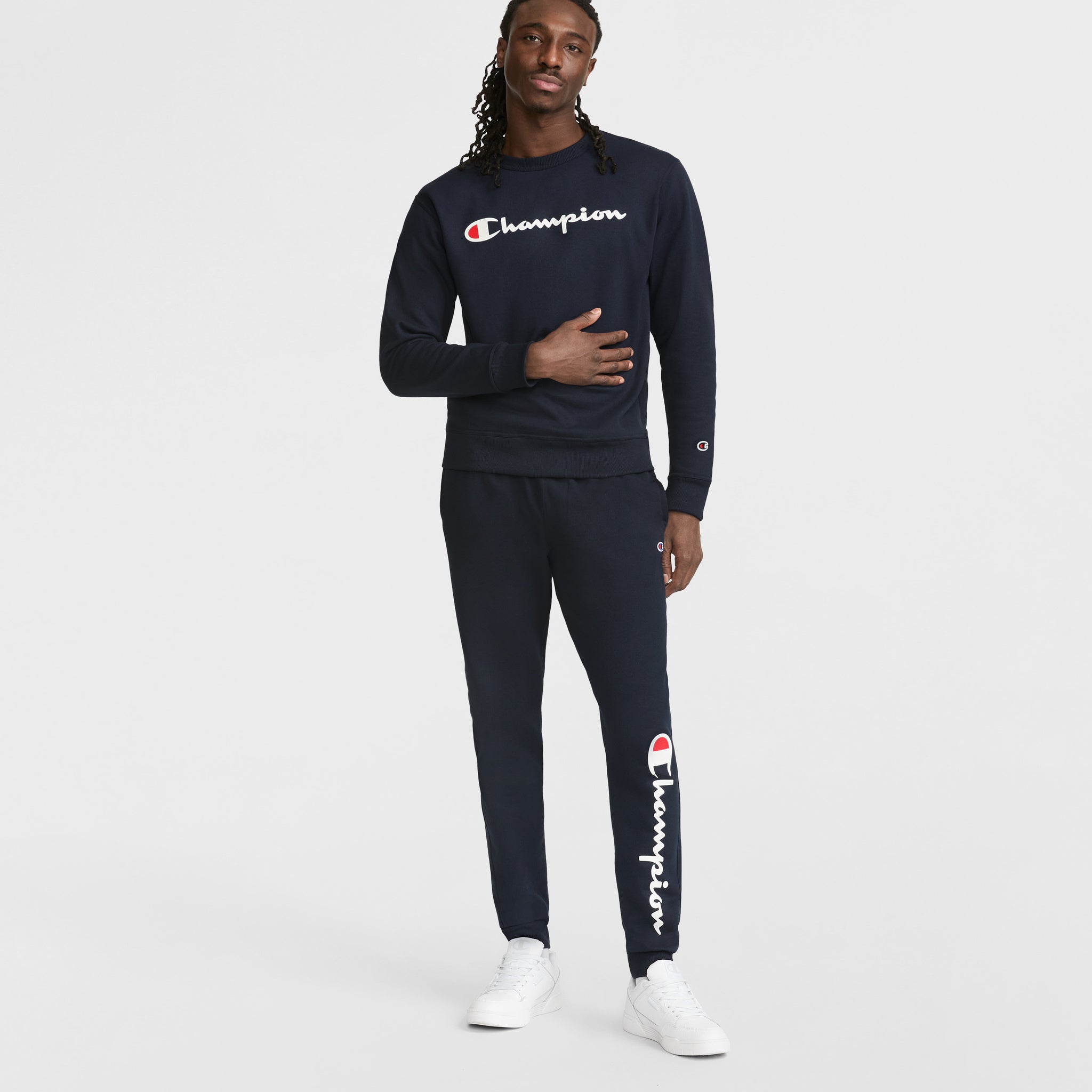 Powerblend Crewneck Sweatshirt. Classic Script Logo - Image 3