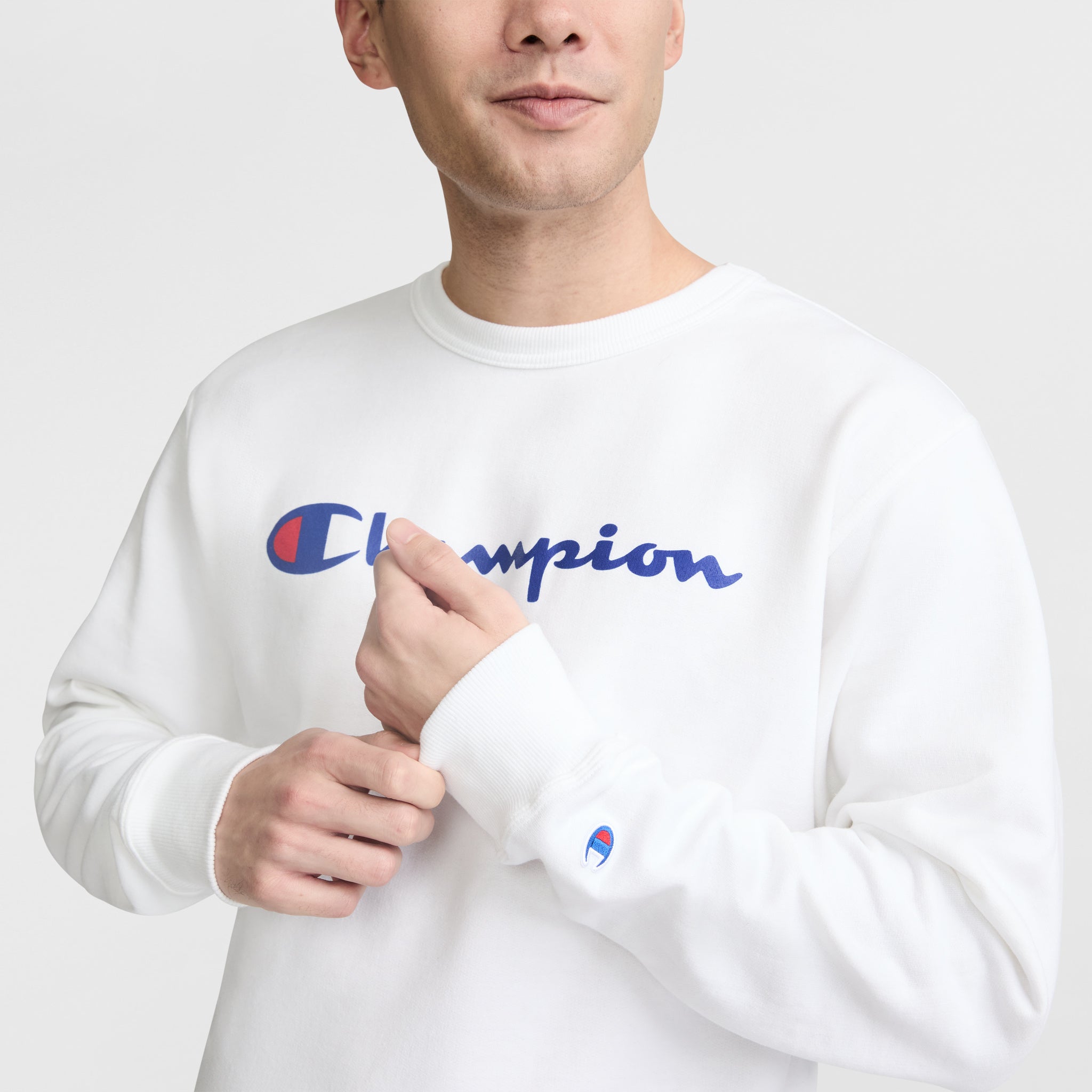 Powerblend Crewneck Sweatshirt. Classic Script Logo - Image 3
