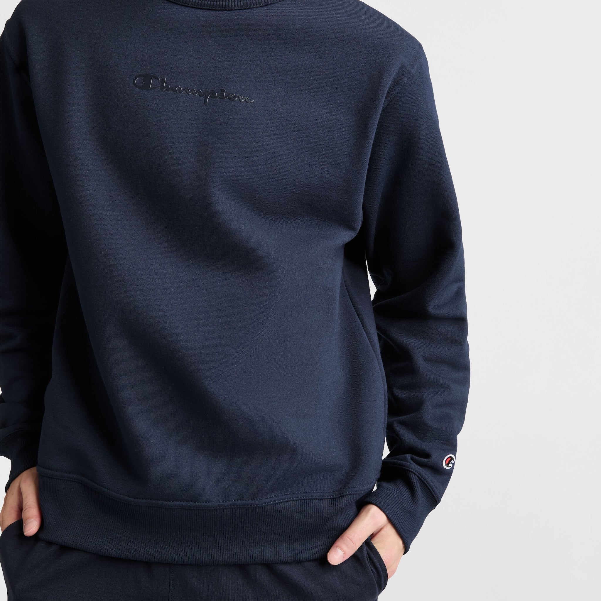 Powerblend Crewneck Sweatshirt. Tonal Script Logo - Image 3