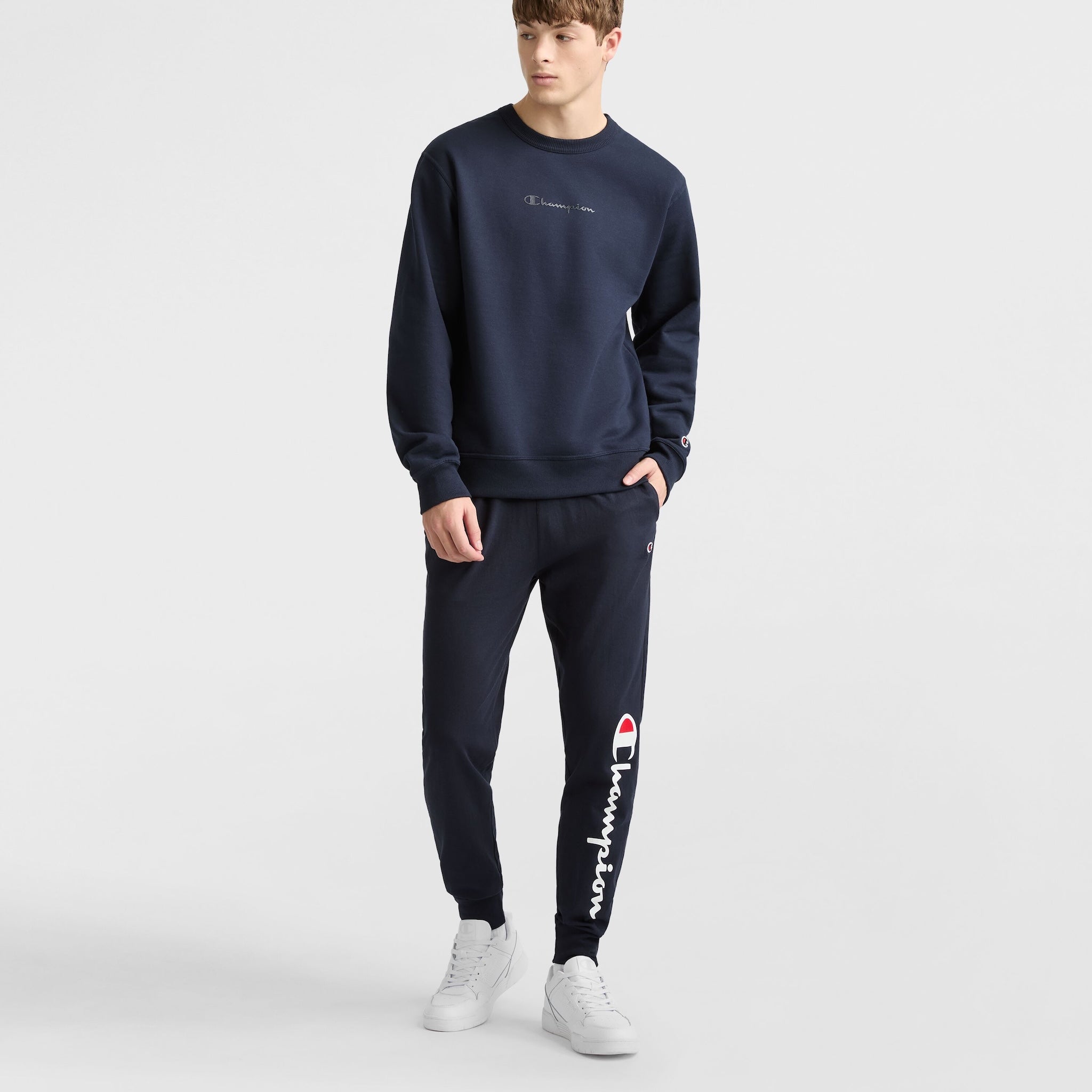 Powerblend Crewneck Sweatshirt. Tonal Script Logo - Image 4