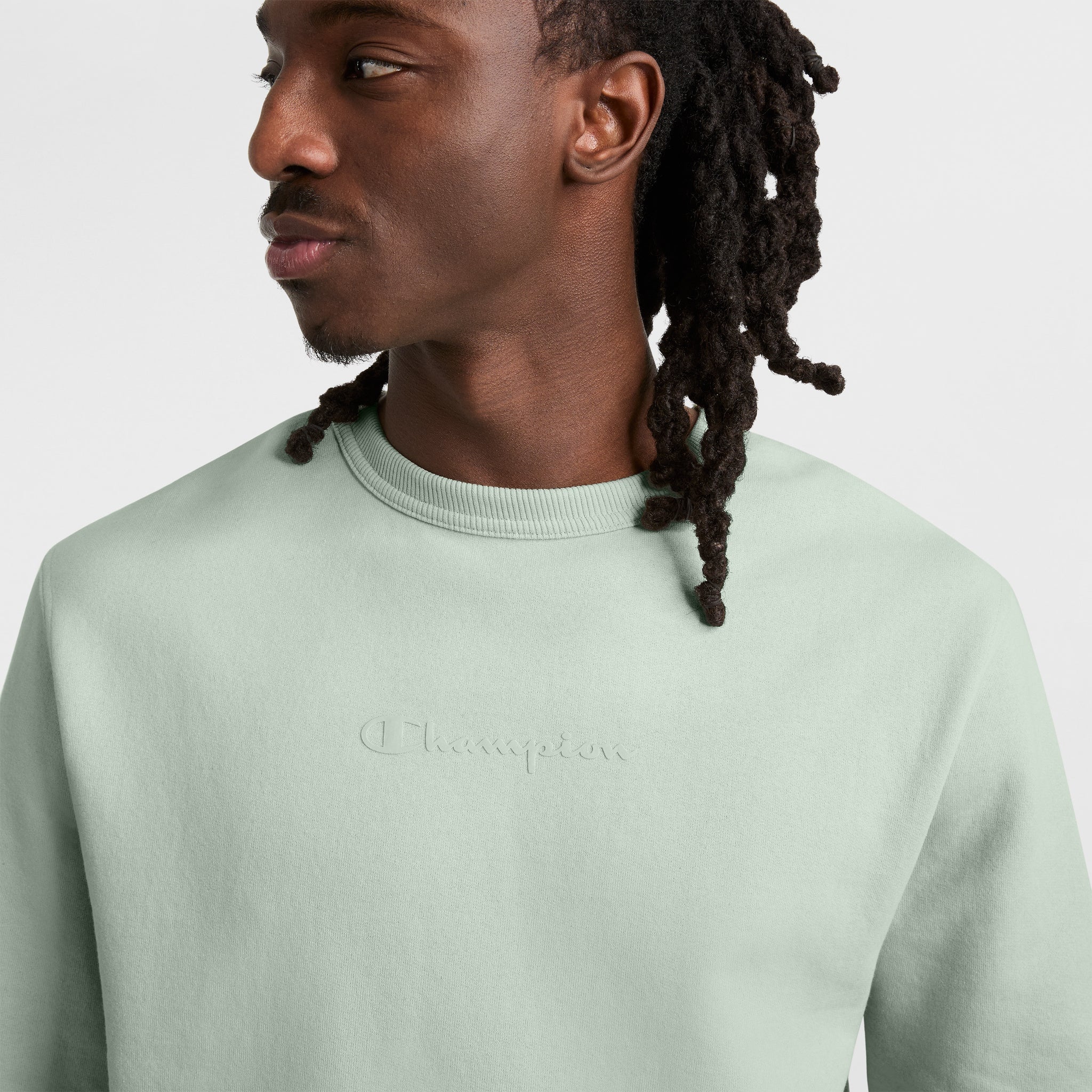 Powerblend Crewneck Sweatshirt. Tonal Script Logo - Image 4