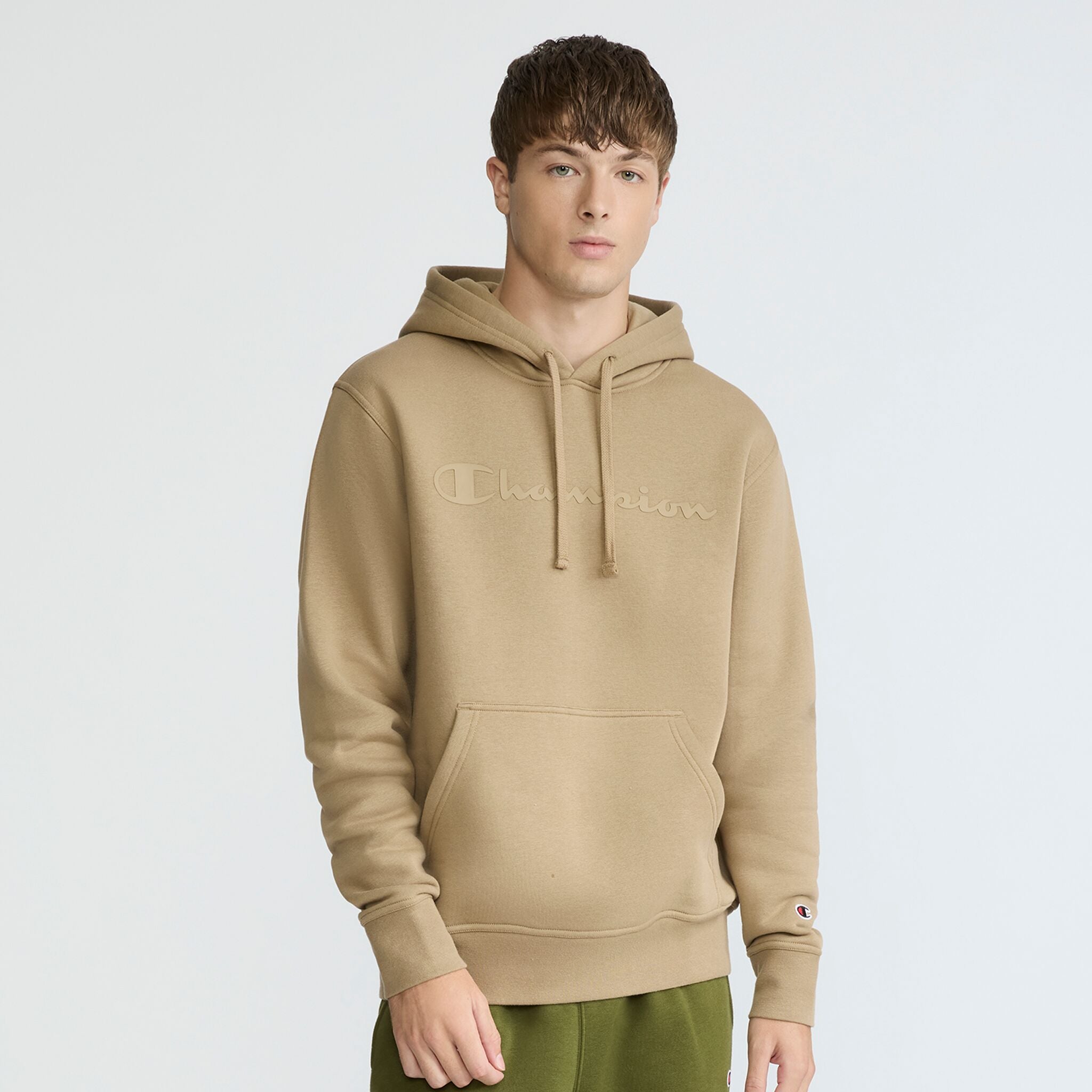 Powerblend Hoodie. Tonal Script Logo