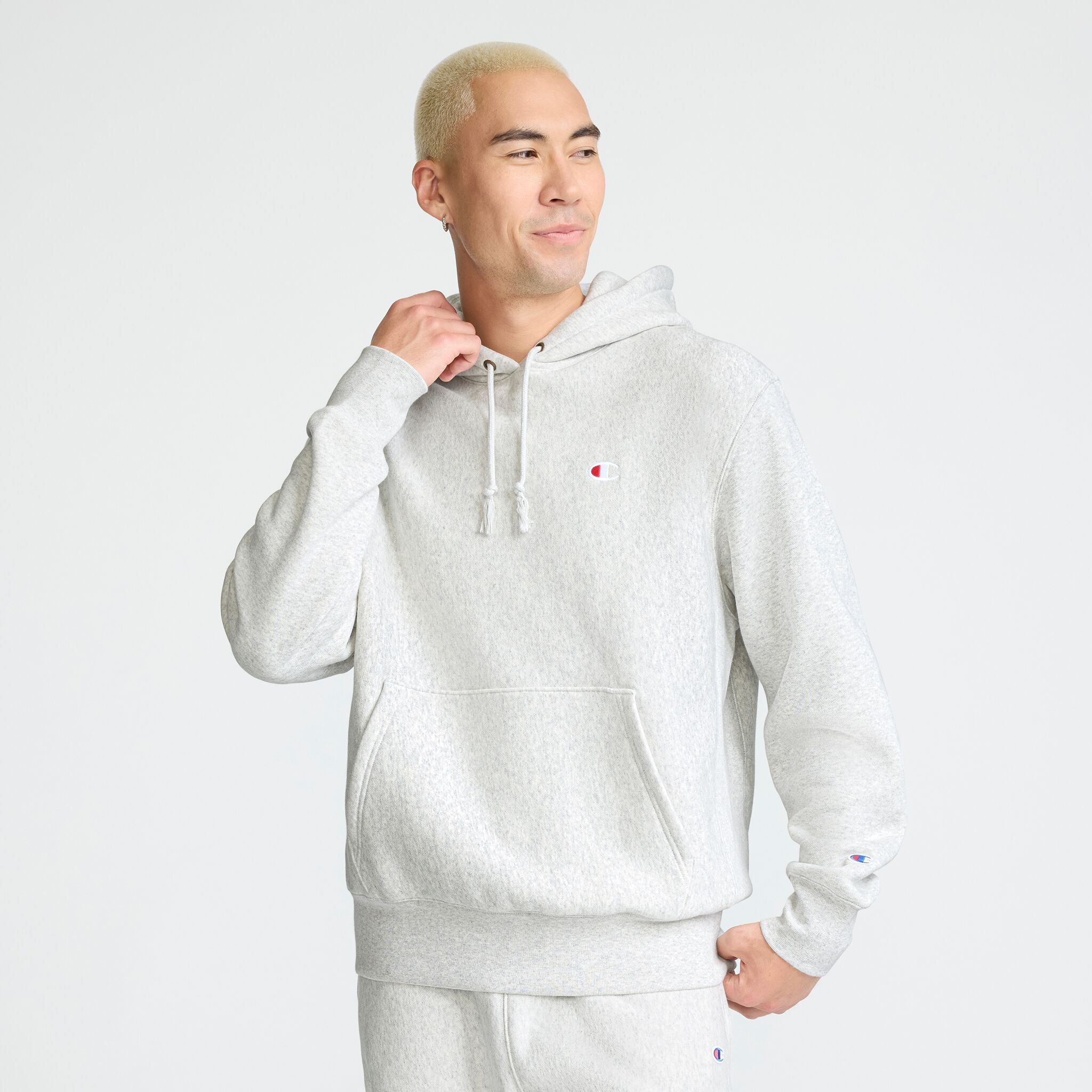 Reverse Weave Hoodie. C Logo