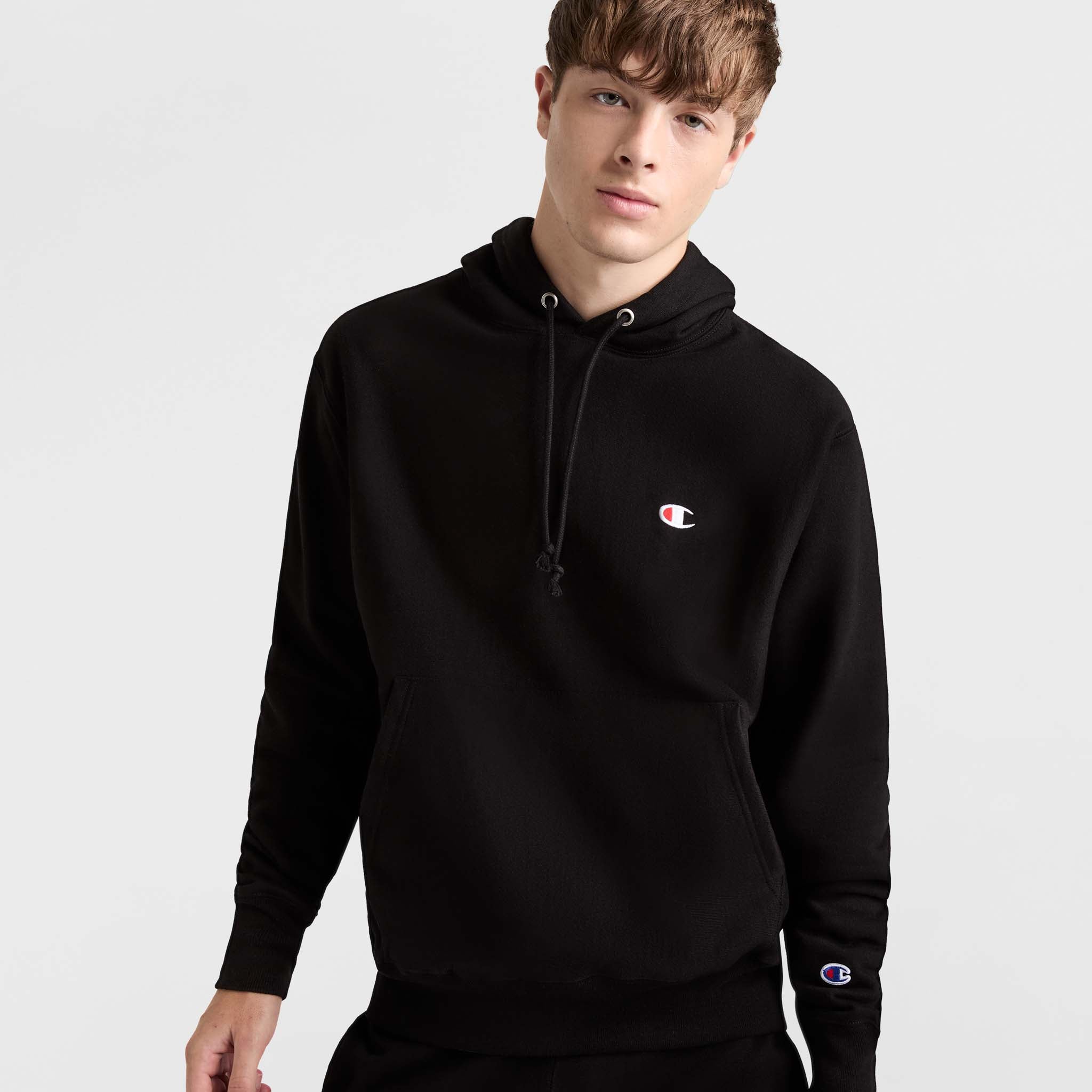Reverse Weave Hoodie. C Logo