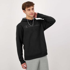 Powerblend Hoodie. Tonal Script Logo