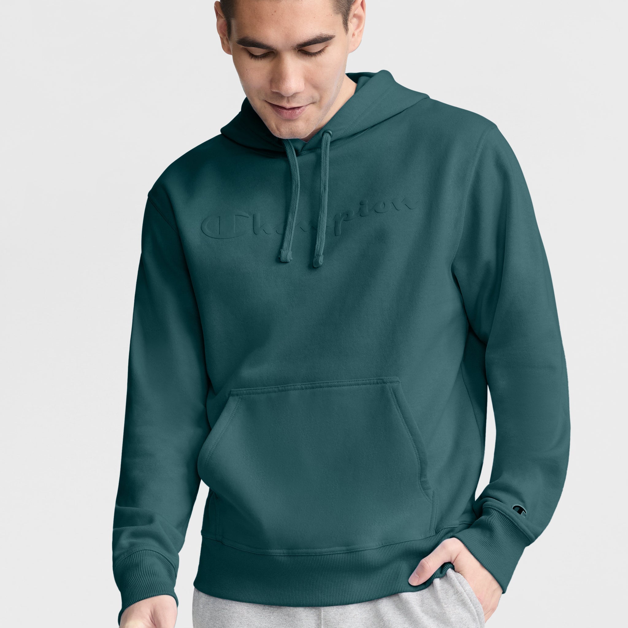 Powerblend Hoodie. Tonal Script Logo - Image 3