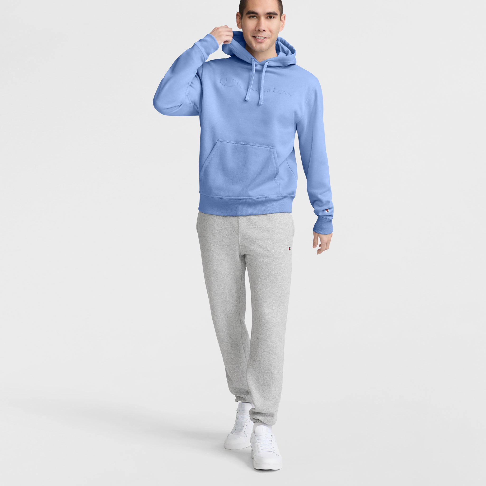 Powerblend Hoodie. Tonal Script Logo - Image 2