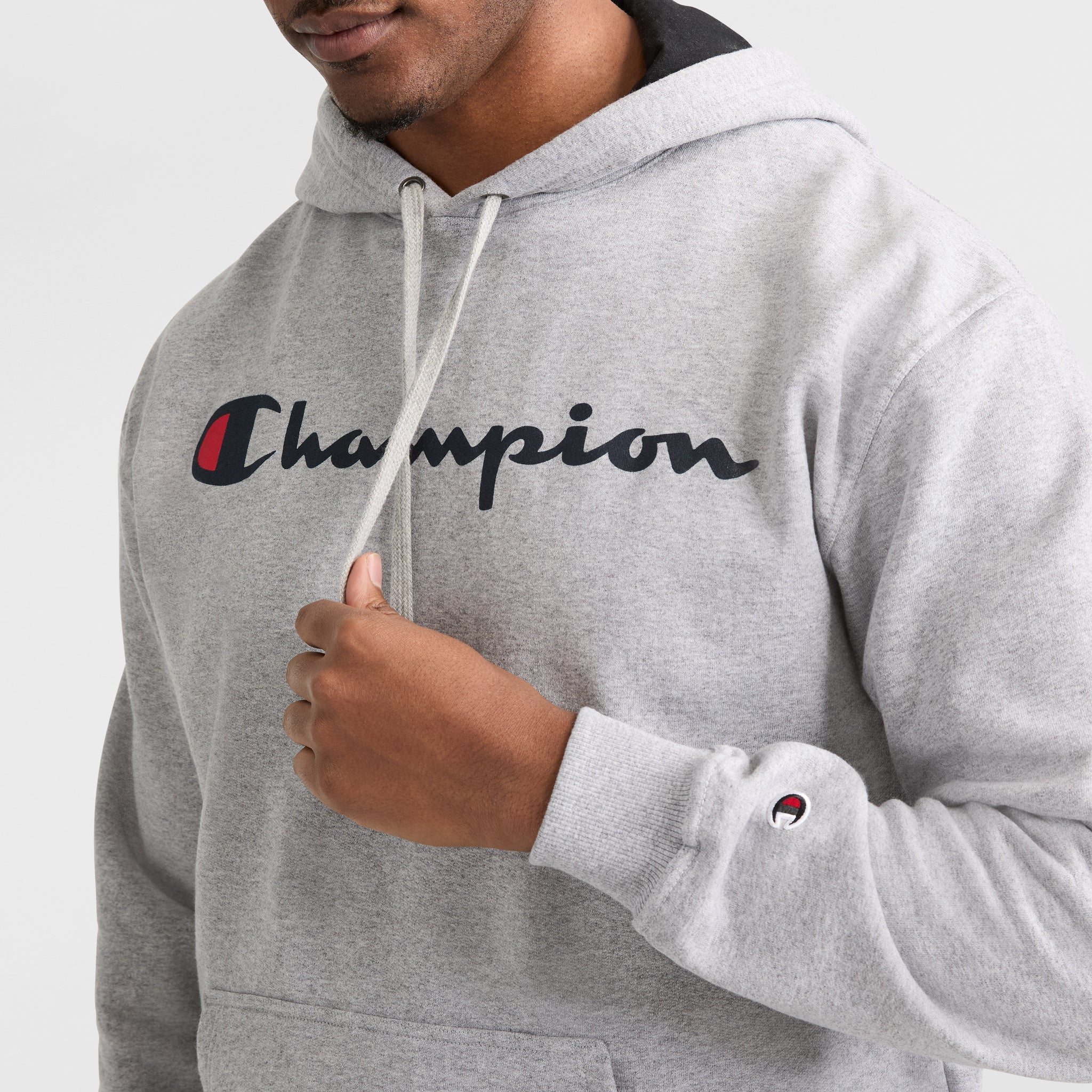 Powerblend Hoodie. Script Logo - Big & Tall - Image 3