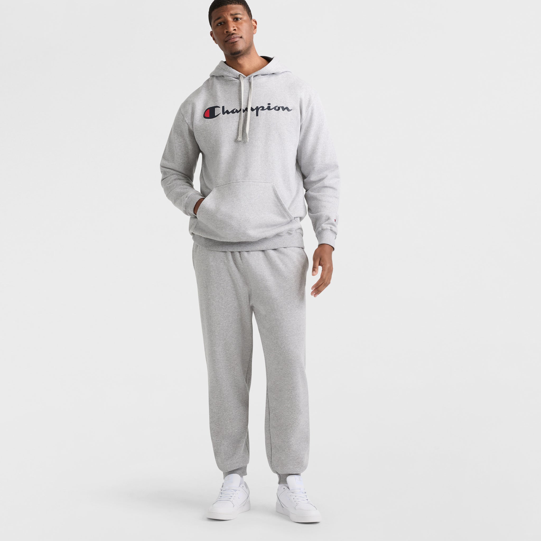 Powerblend Hoodie. Script Logo - Big & Tall - Image 4
