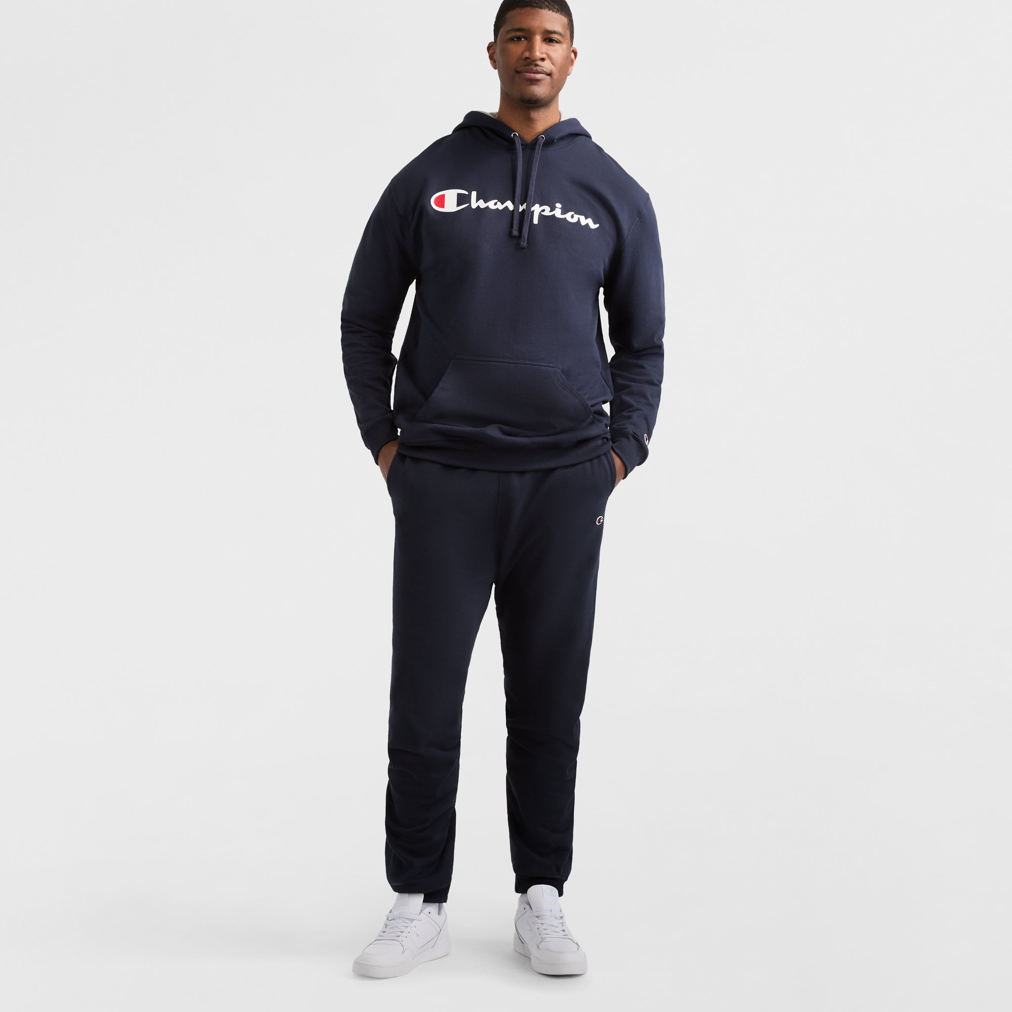 Powerblend Hoodie. Script Logo - Big & Tall - Image 5