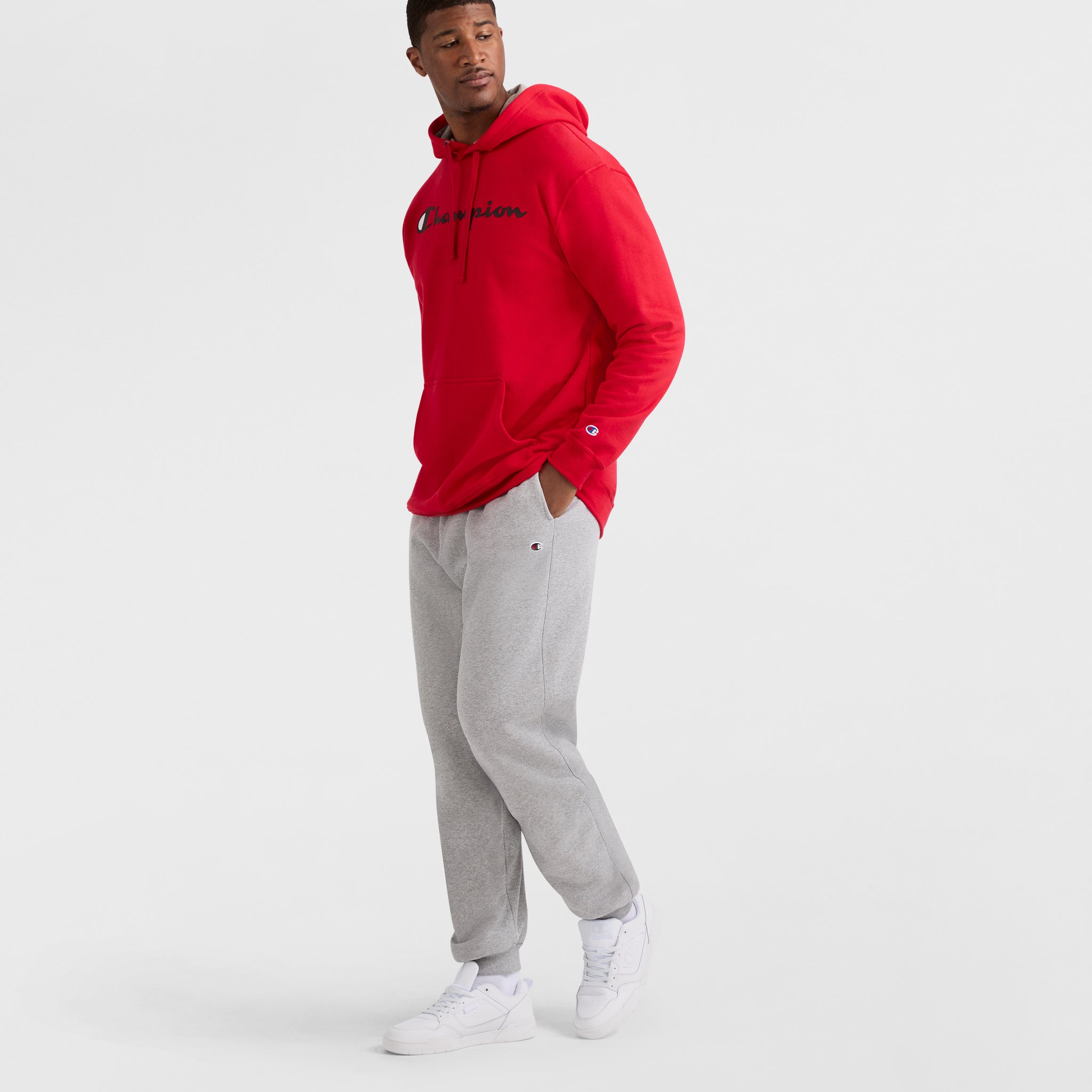Powerblend Hoodie. Script Logo - Big & Tall - Image 3