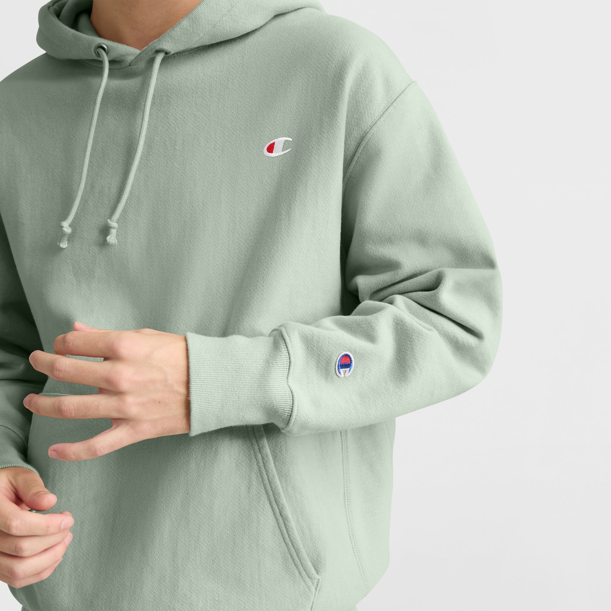 Reverse Weave Dropped Shoulder Hoodie - Image 3