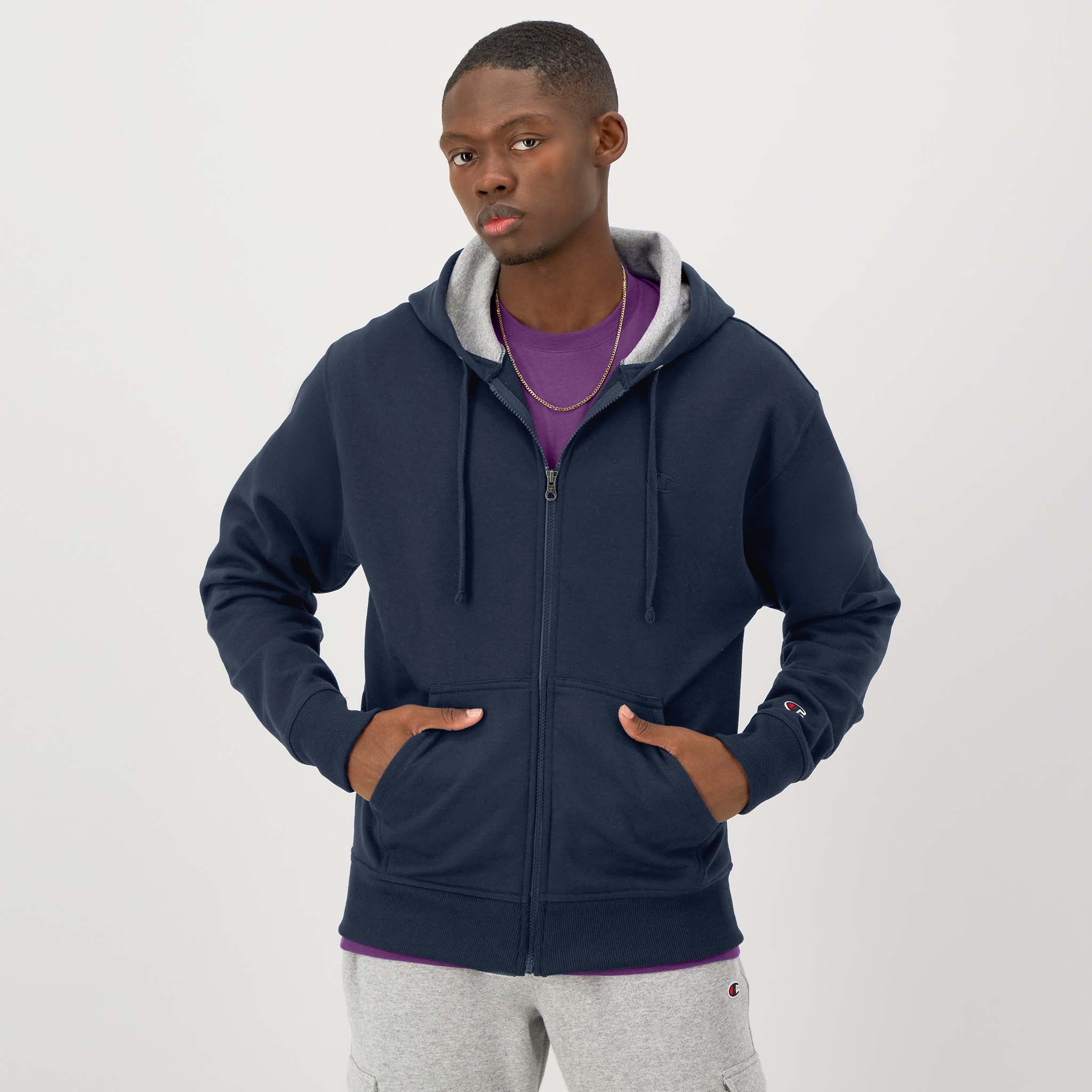 Powerblend Full-Zip Hoodie. C Logo