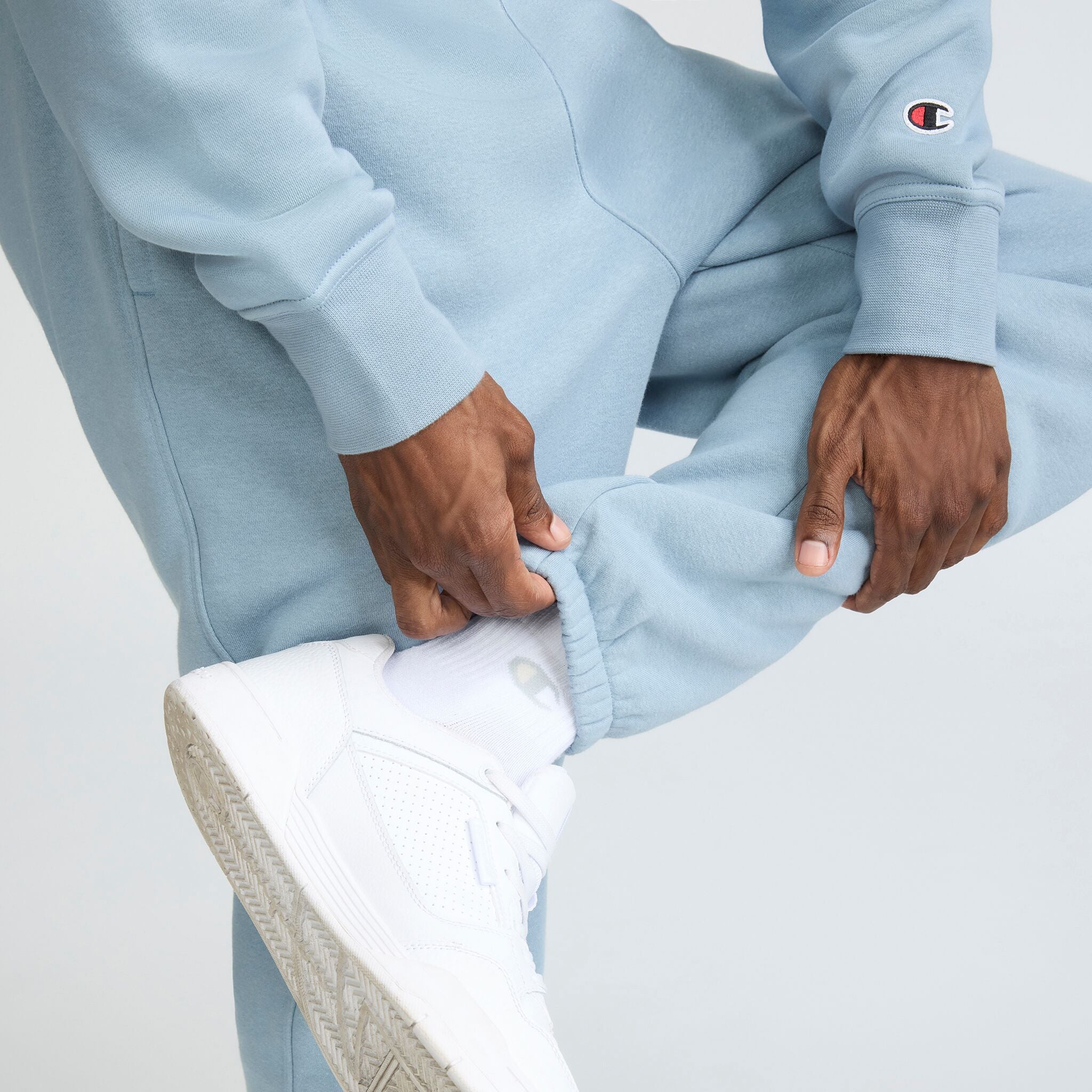 Powerblend Sweatpants. Relaxed Hem. C Logo - Image 3