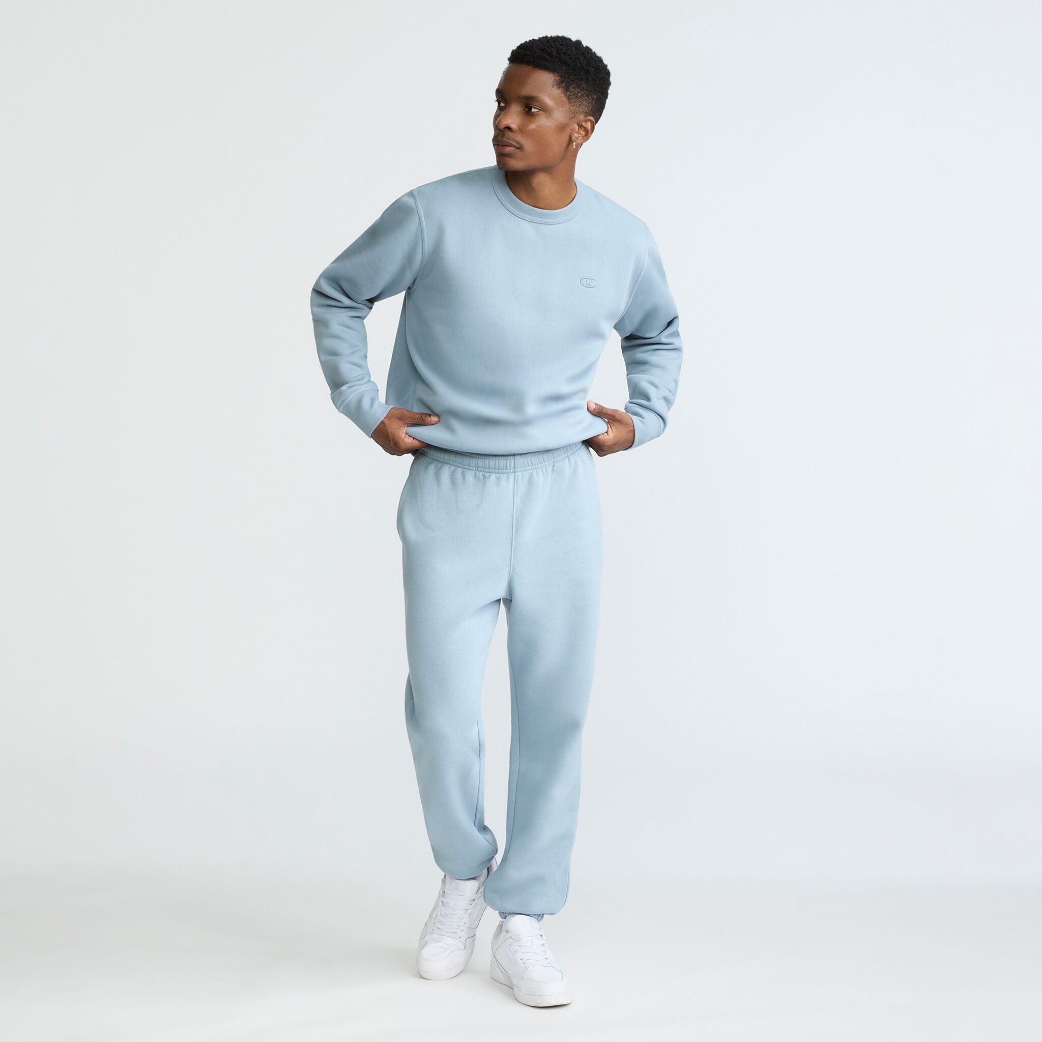 Powerblend Sweatpants. Relaxed Hem. C Logo - Image 4