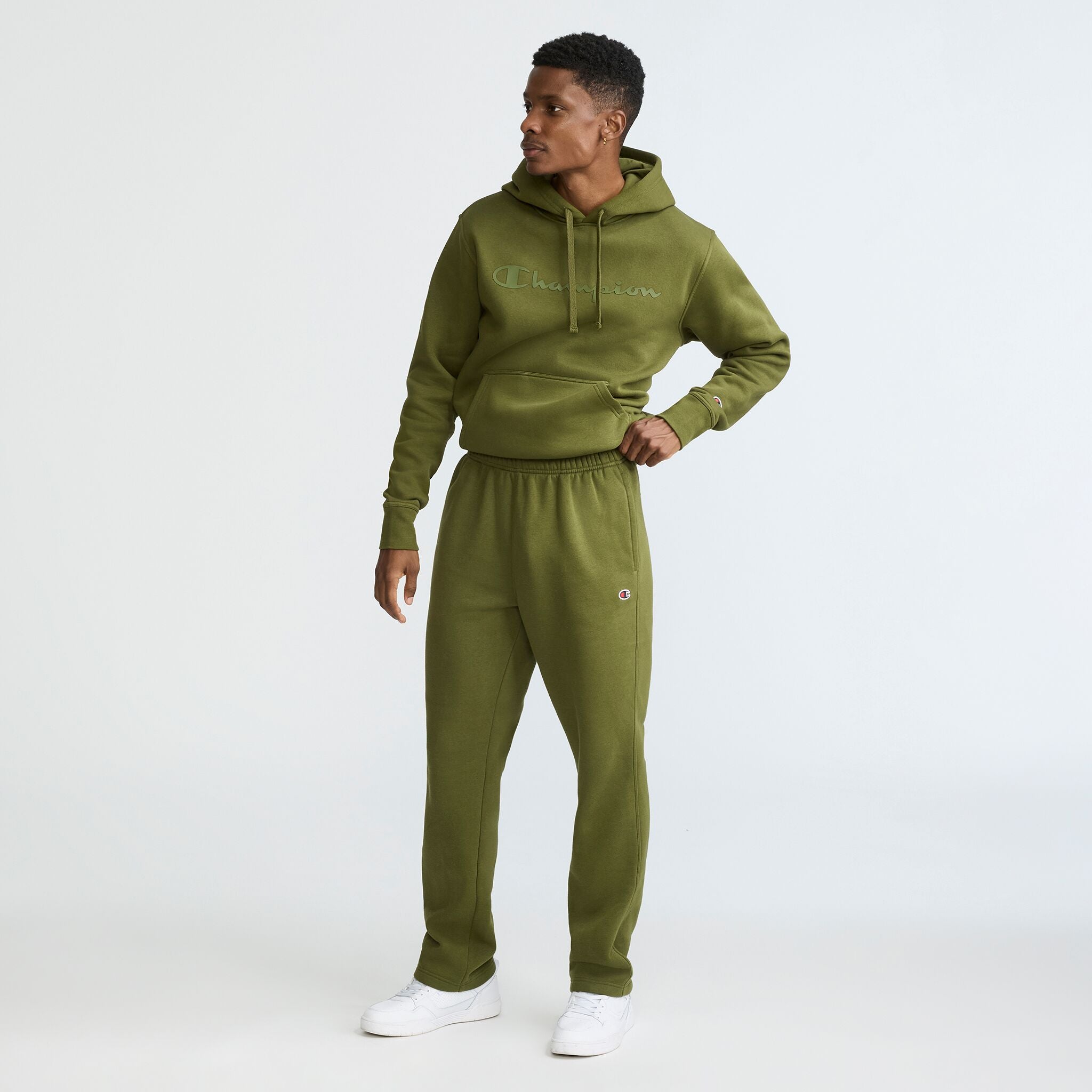 Powerblend Sweatpants. Open Hem. C Logo - Image 5