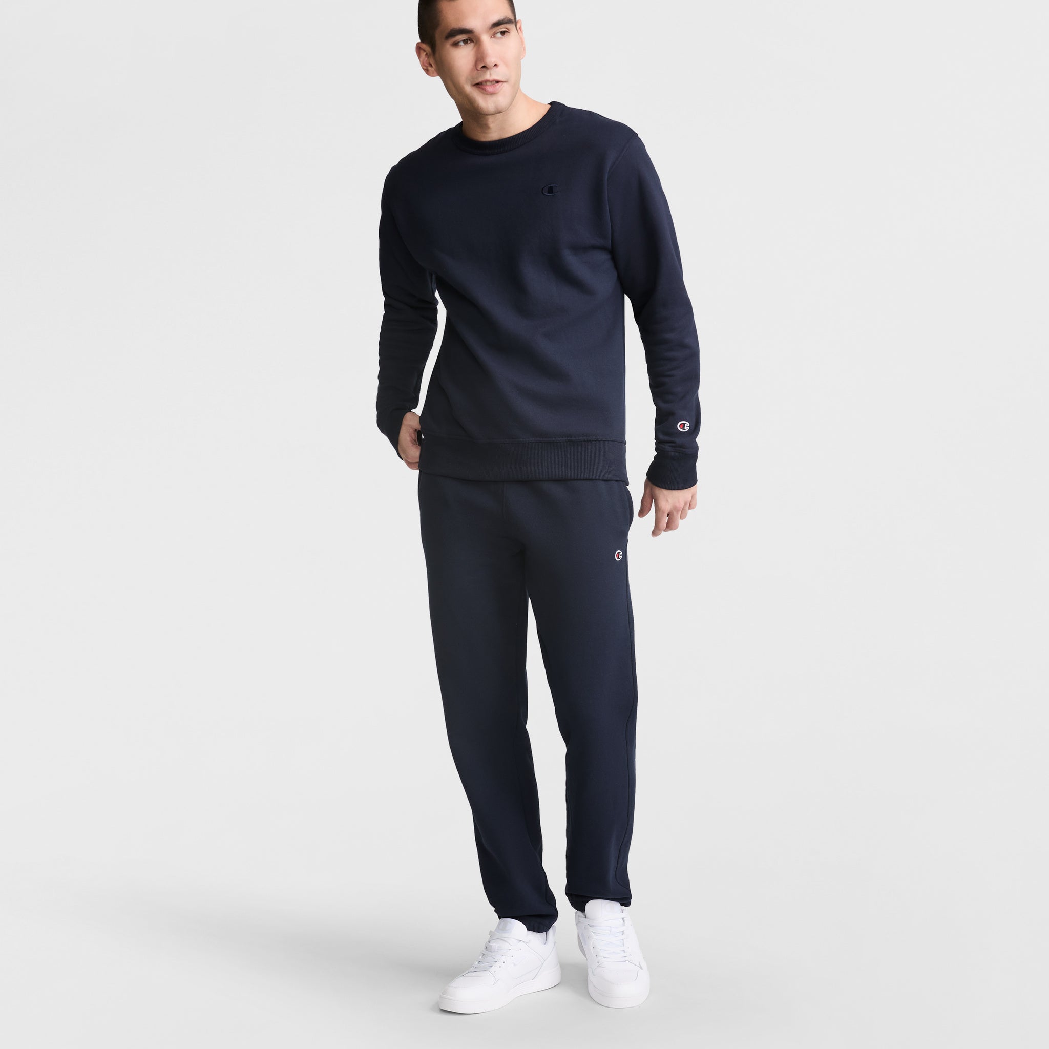 Powerblend Sweatpants. Relaxed Hem. C Logo - Image 3