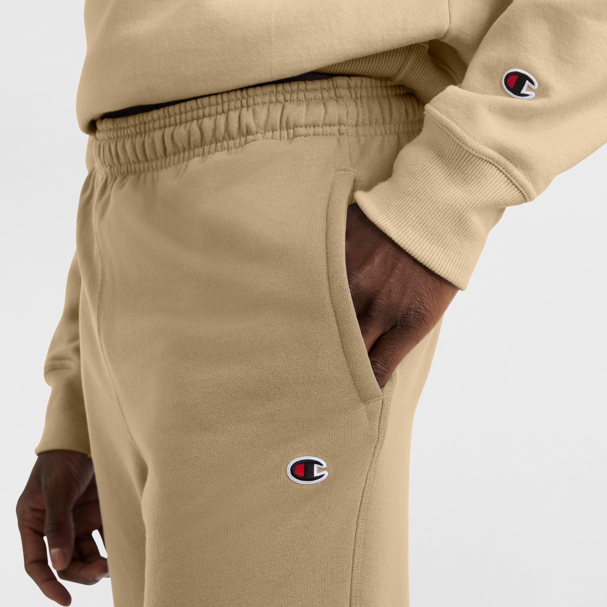 Powerblend Sweatpants. Relaxed Hem. C Logo - Image 4