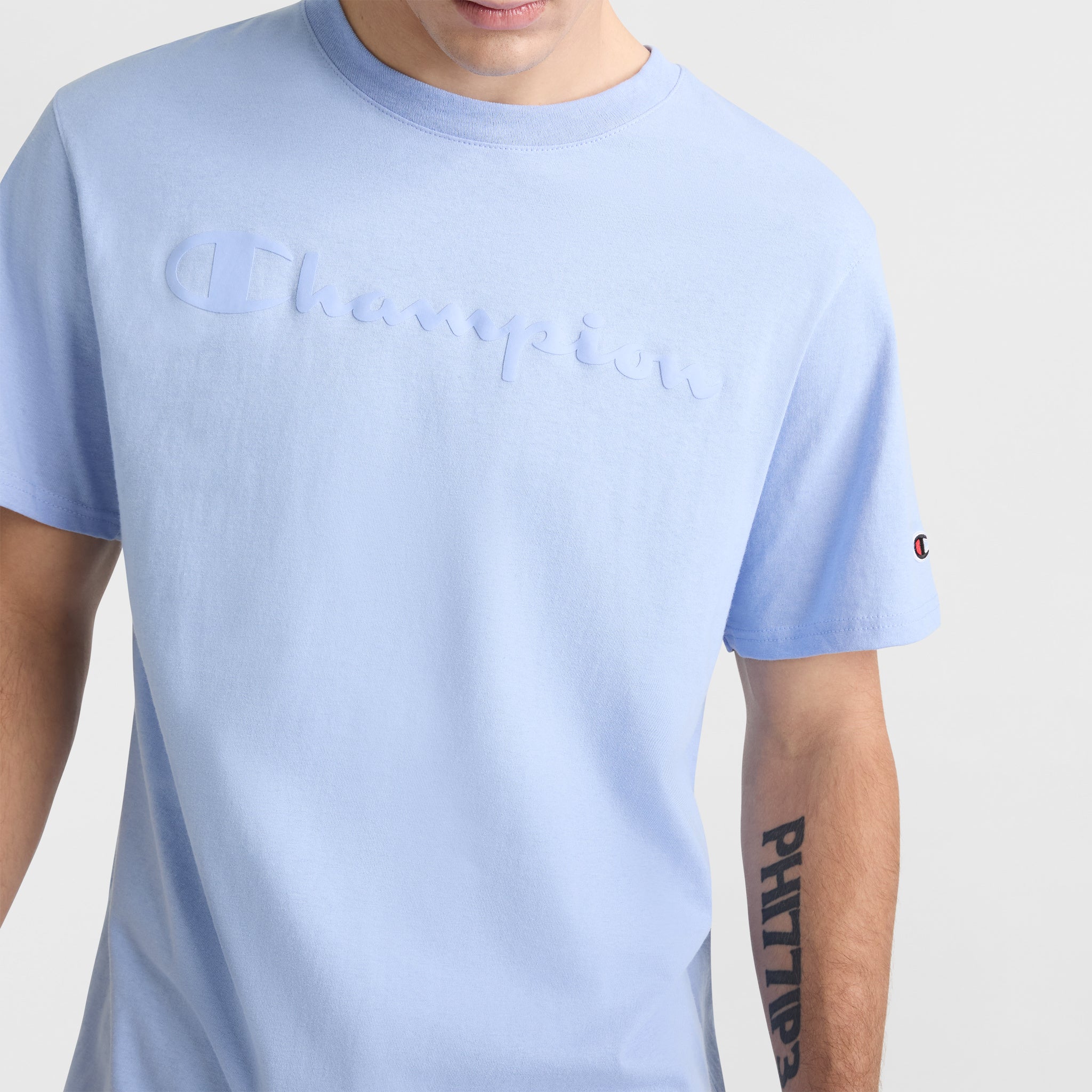 Classic Graphic T-Shirt. Tonal Script Logo - Image 3