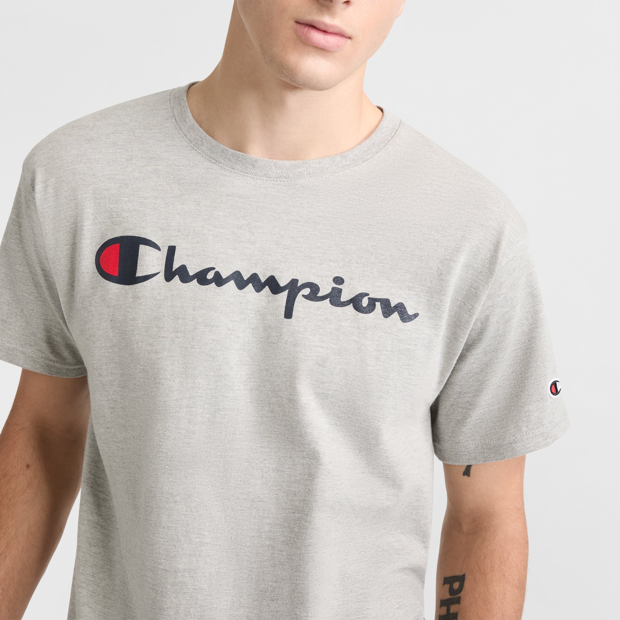 Classic Graphic T-Shirt. Script Logo - Image 3