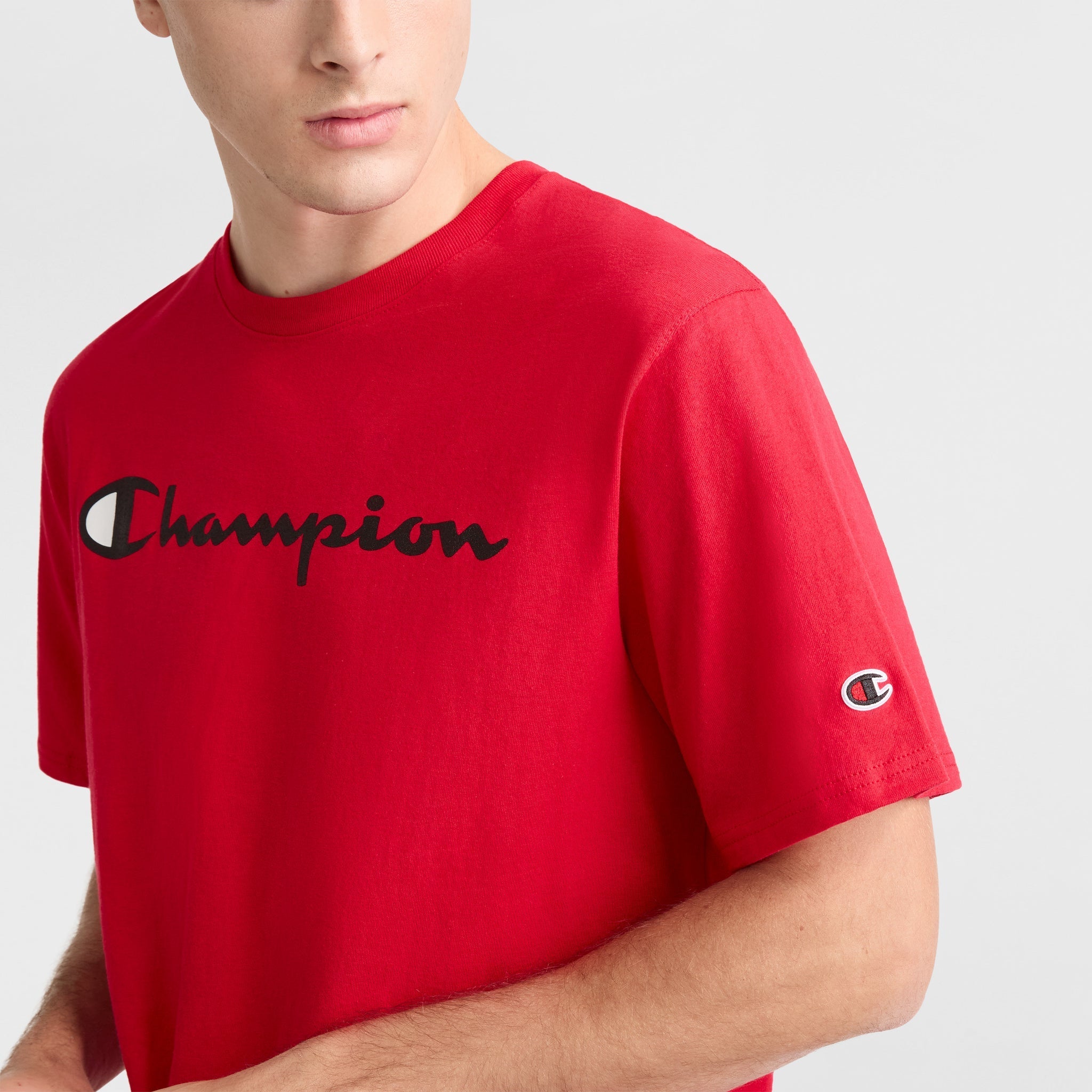 Classic Graphic T-Shirt. Script Logo - Image 3