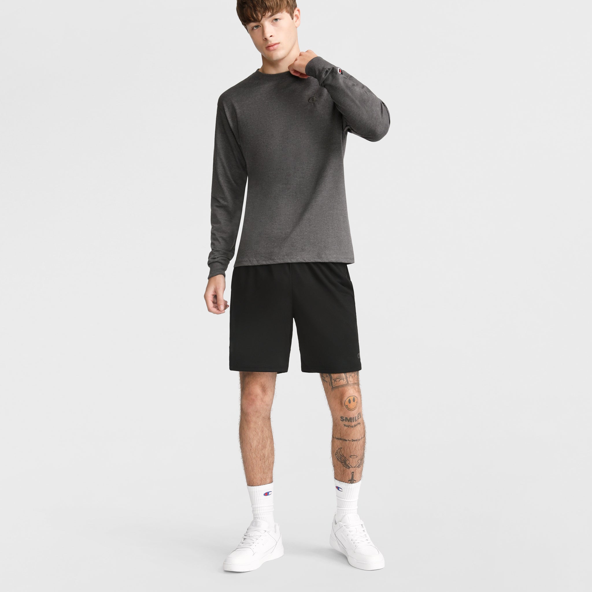 Classic Long Sleeve T-Shirt. Embroidered C Logo - Image 4