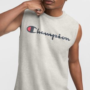 Classic Muscle Tank. Script Logo