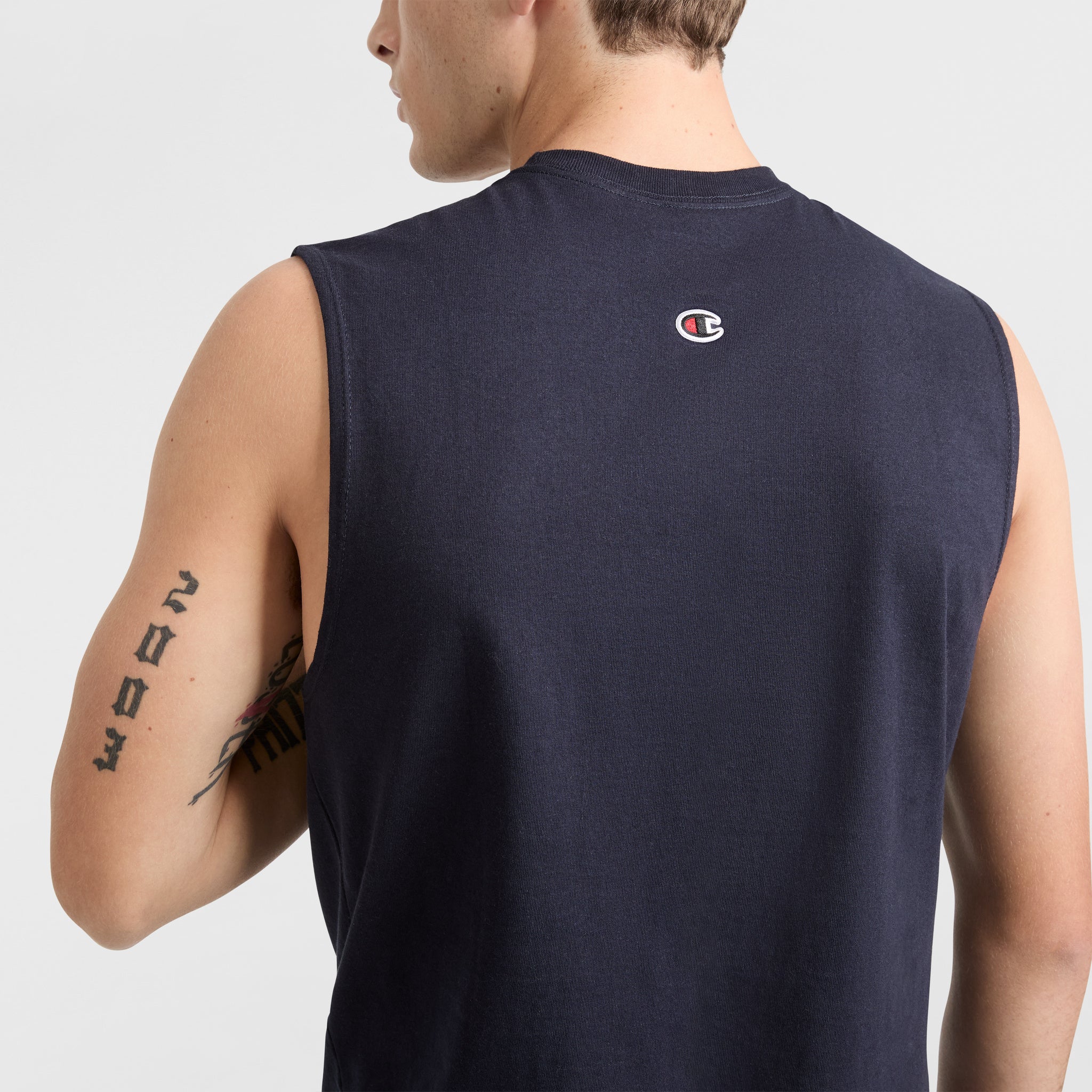 Classic Muscle Tank. Script Logo - Image 4