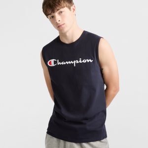 Classic Muscle Tank. Script Logo