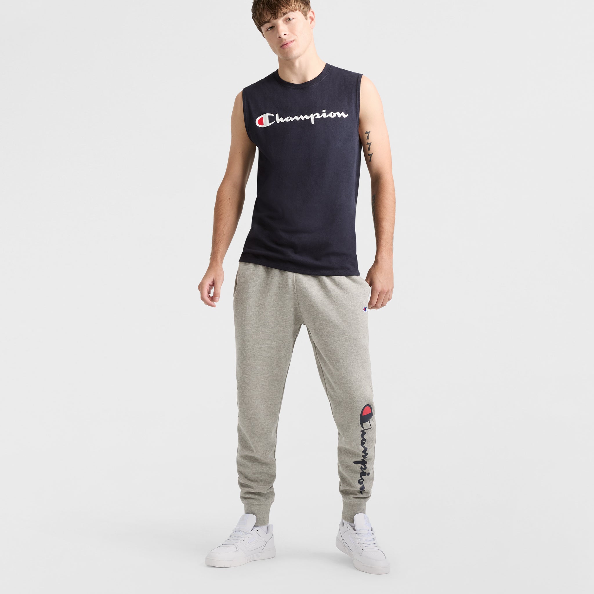 Classic Muscle Tank. Script Logo - Image 5