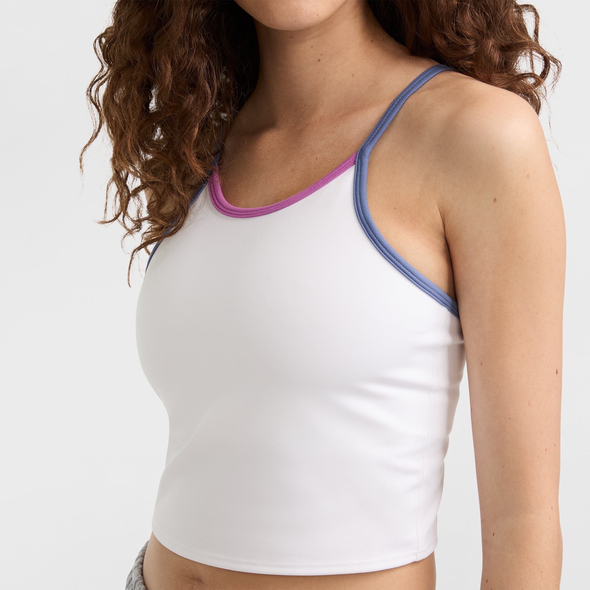Soft Touch Longline Cami. Shelf Bra. C Logo - Image 3