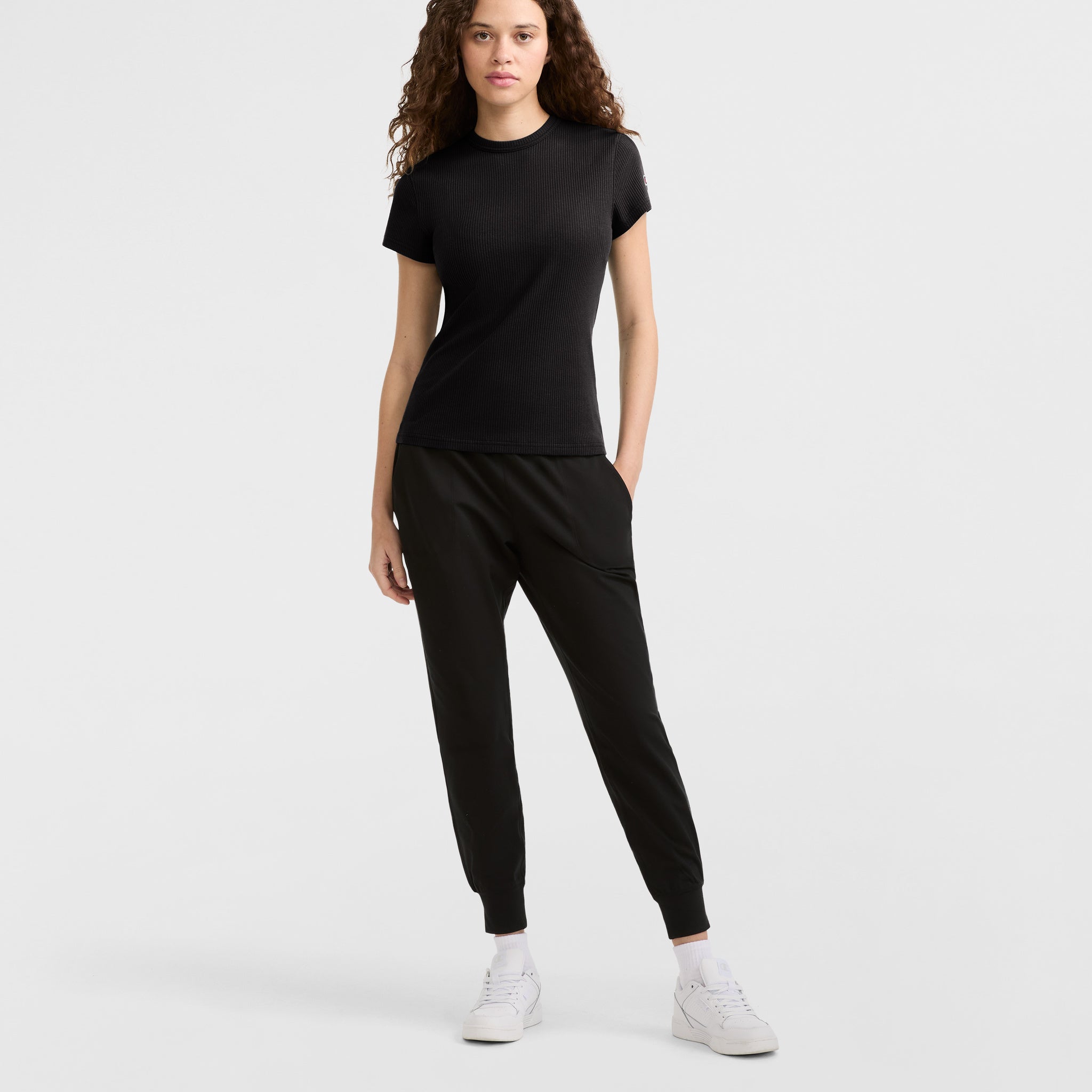 Slim Ribbed T-Shirt. Iconic C Patch - Image 3