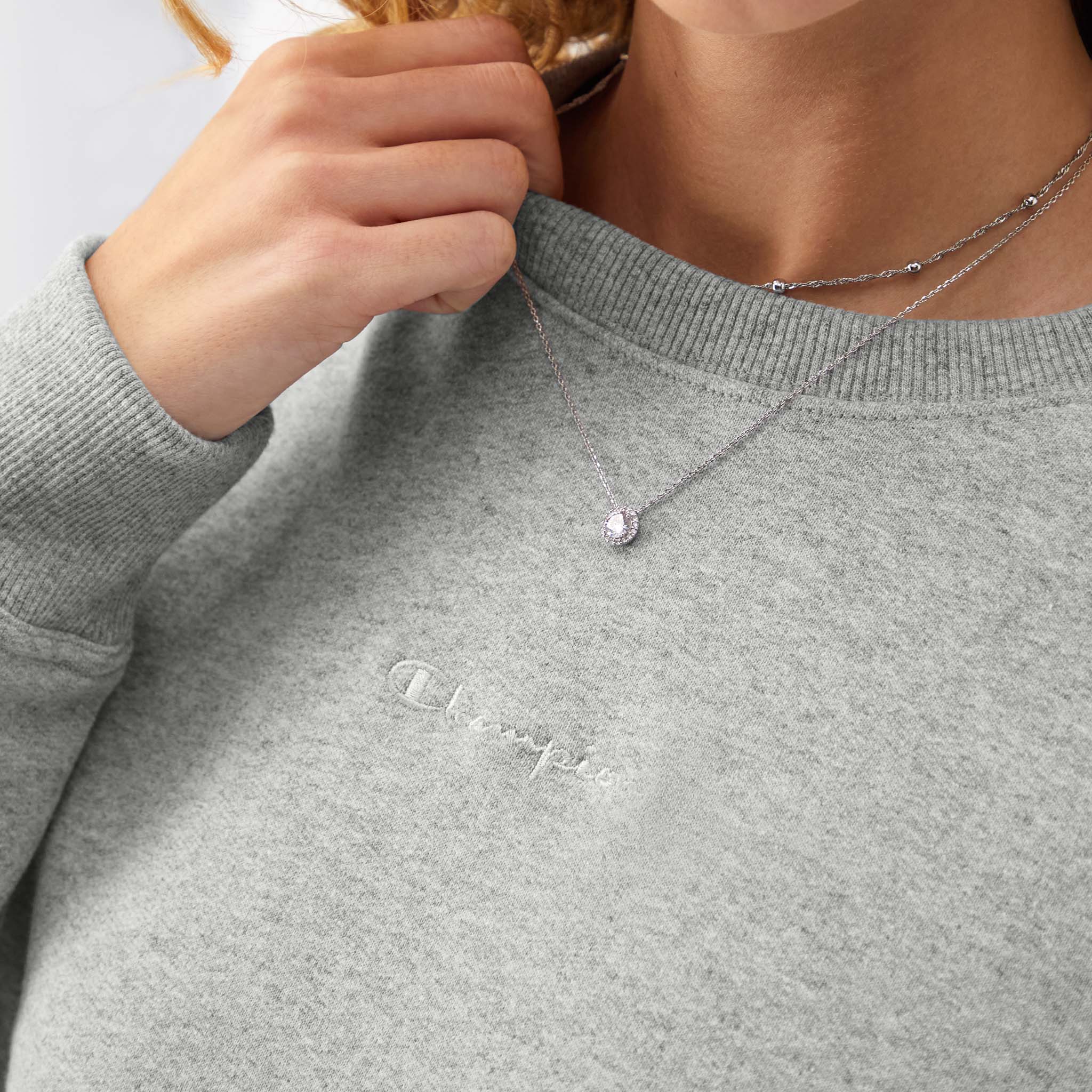Powerblend Crewneck Sweatshirt. Embroidered Script Logo - Image 4