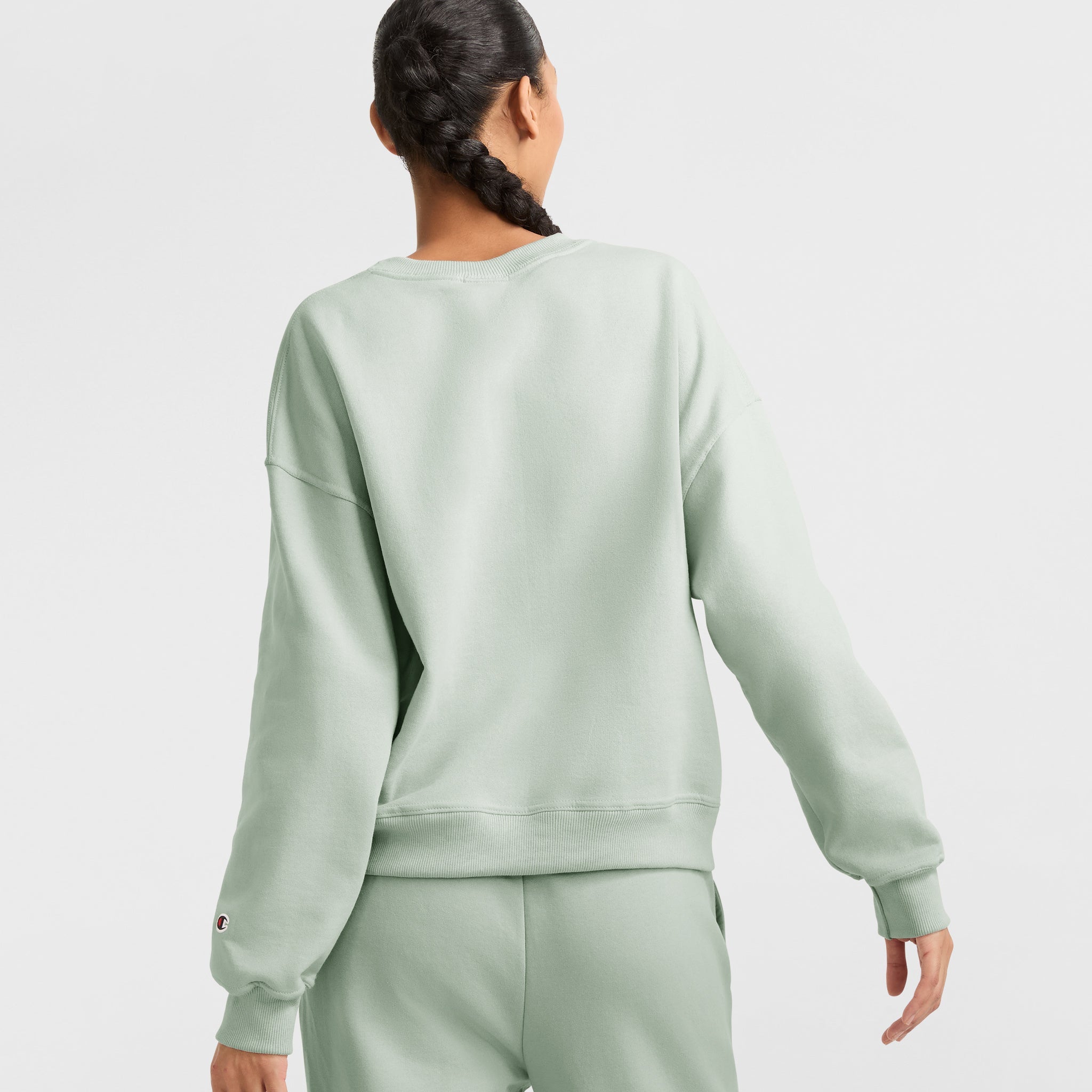 Powerblend Crewneck Sweatshirt. Embroidered Script Logo - Image 2