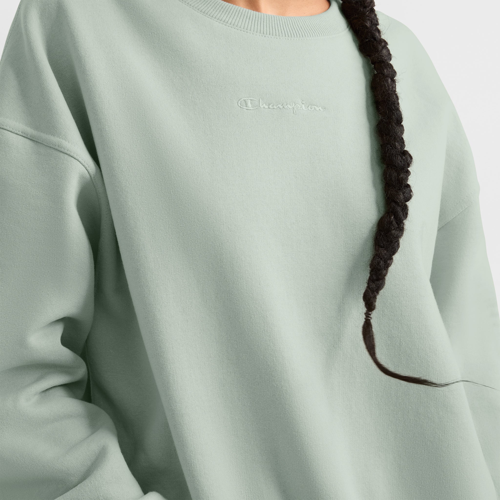 Powerblend Crewneck Sweatshirt. Embroidered Script Logo - Image 3