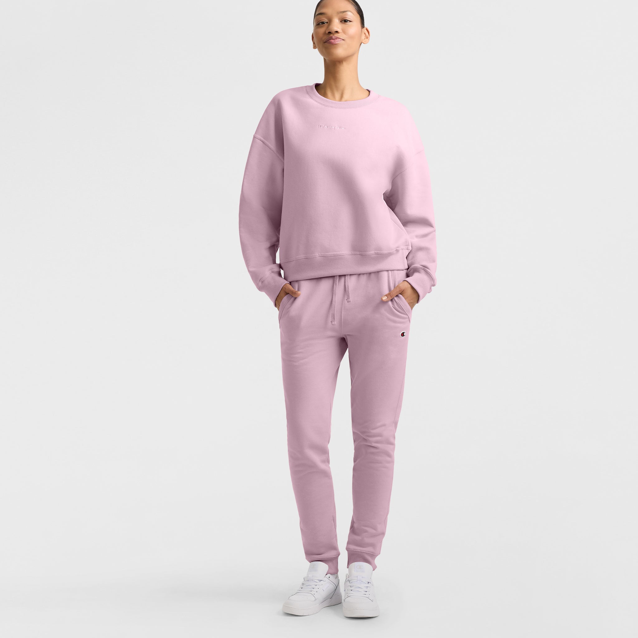 Powerblend Crewneck Sweatshirt. Embroidered Script Logo - Image 4