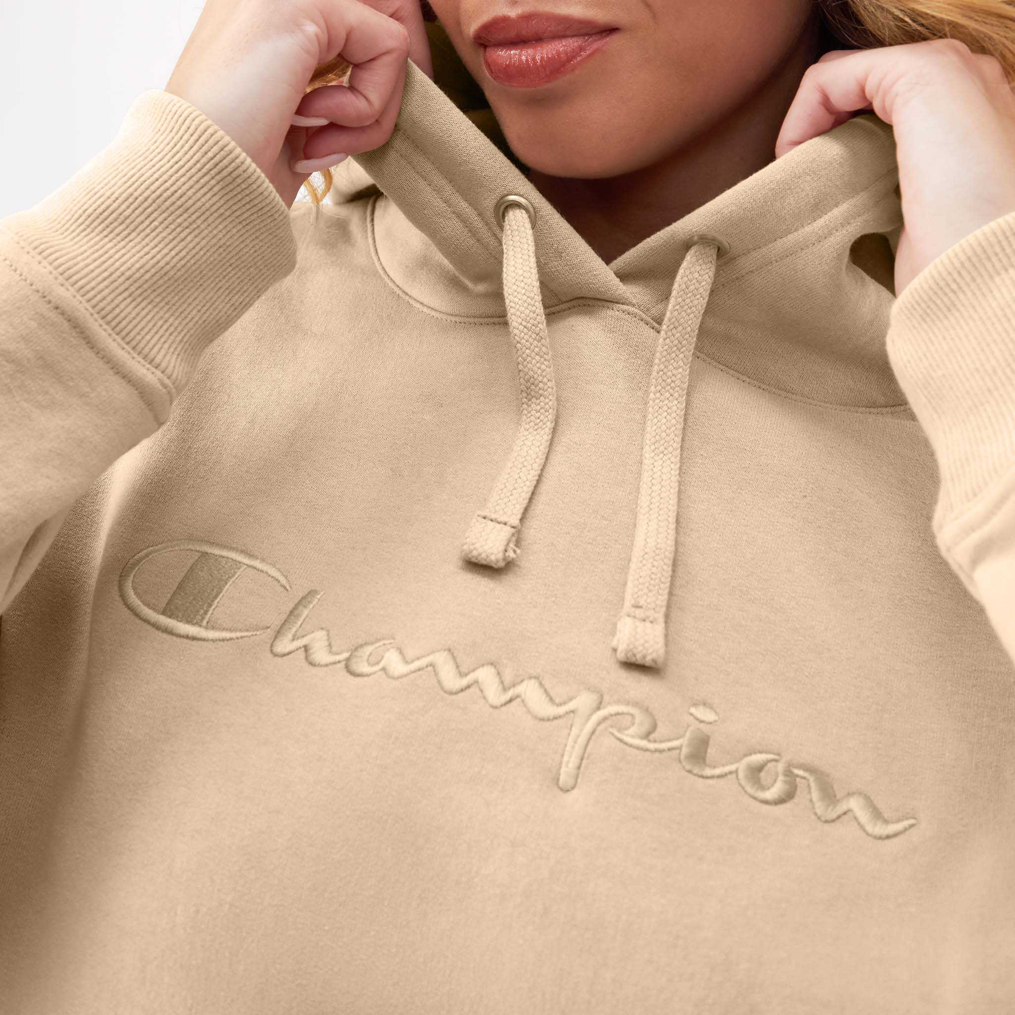 Powerblend Hoodie. Relaxed. Full Embroidered Script Logo - Image 4