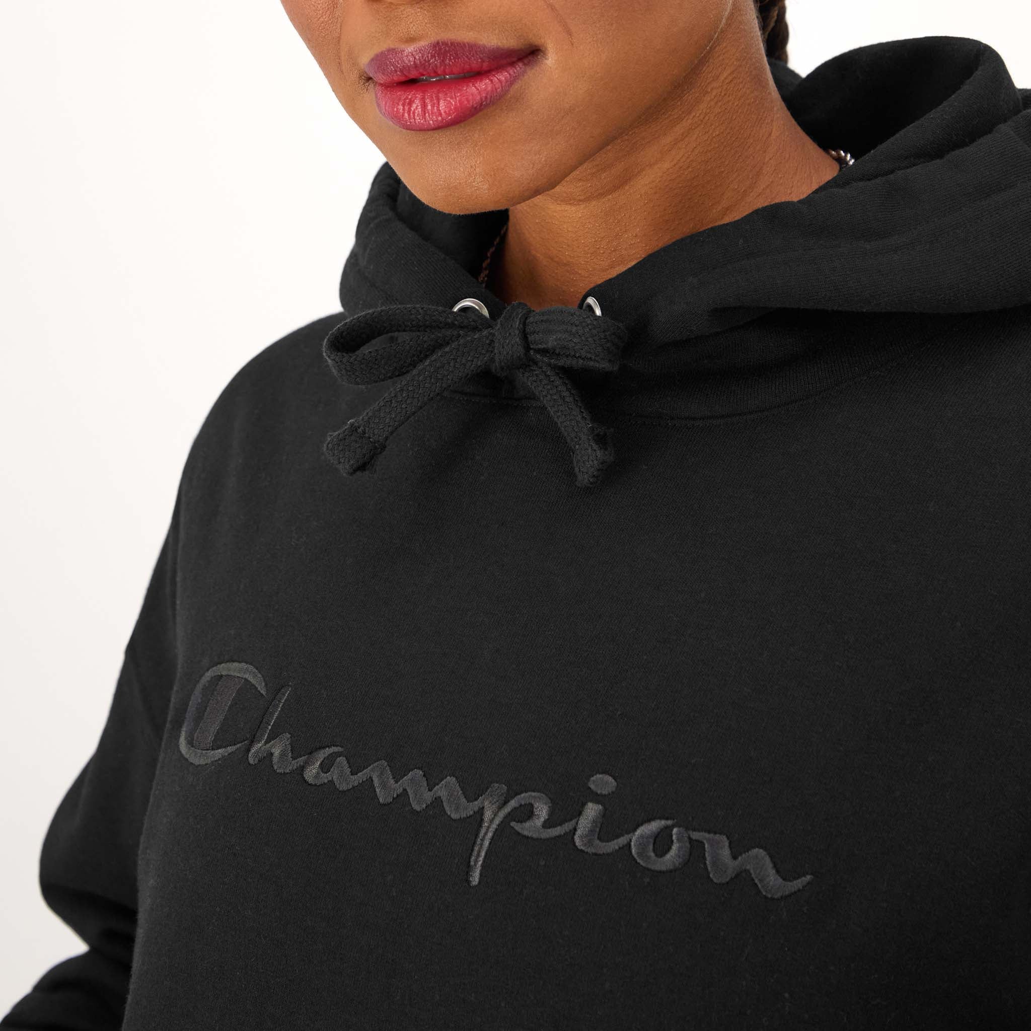 Powerblend Hoodie. Relaxed. Full Embroidered Script Logo - Image 4