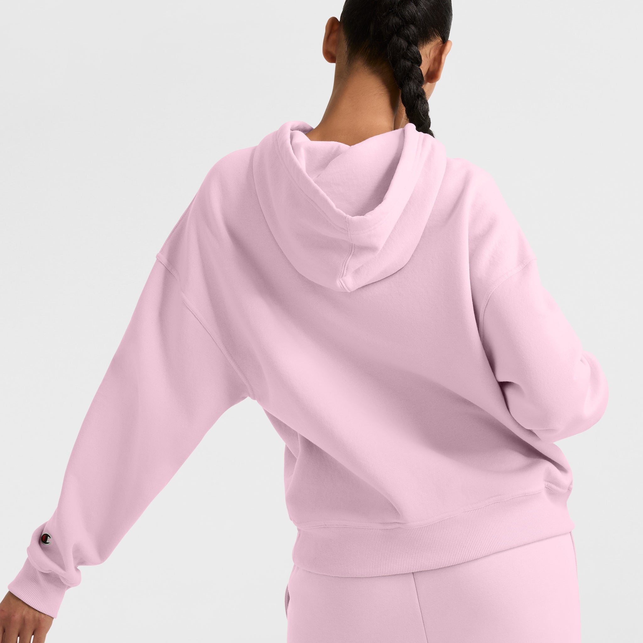 Powerblend Hoodie. Relaxed. Full Embroidered Script Logo - Image 3