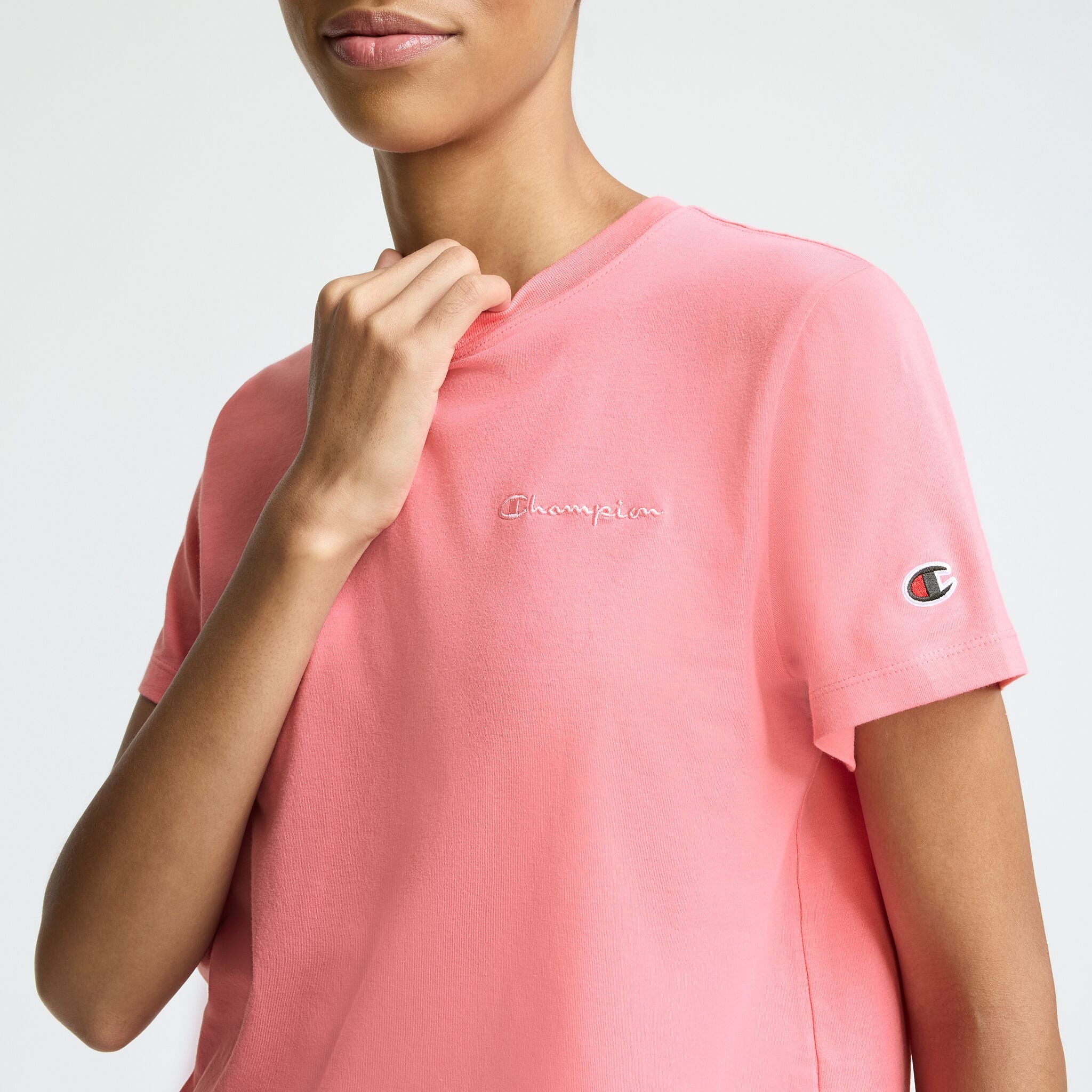 Classic T-Shirt. Tonal Left Chest Script - Image 3